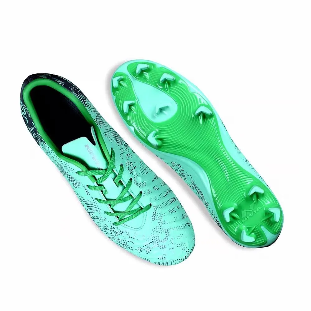 NIVIA Ditmar 3.0 Football Shoes for Men (Sea Green) Pace Grip Play Surface