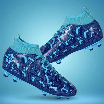Youth Sports Foot Control Nivia Pro Encounter 10 Football Shoes for Men (Blue)