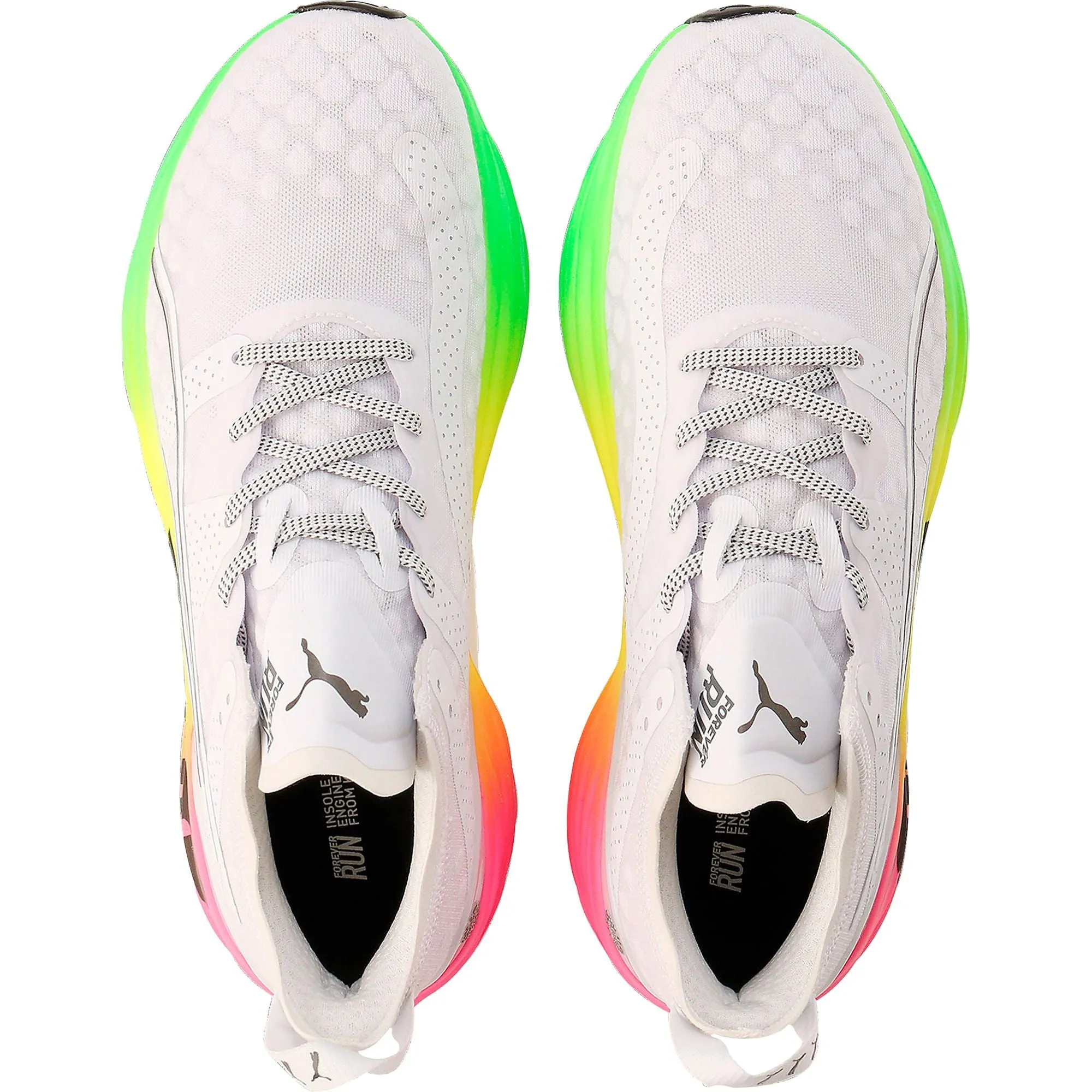 Puma ForeverRun Nitro Mens Running Shoes - White Wide Path Flexible