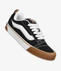 Vans Knu Skool Shoe - Gum Bumper/Black Breathable wear