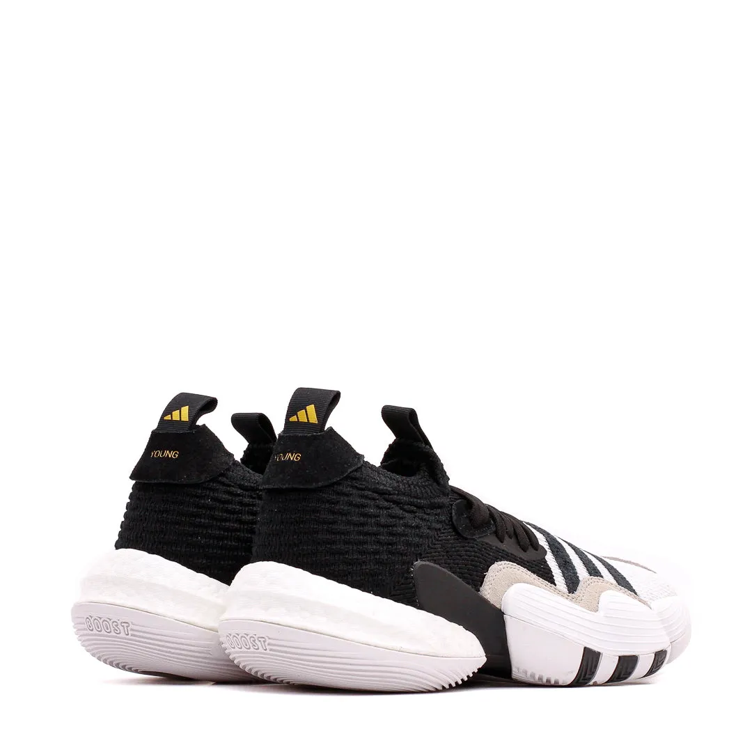 Adidas Basketball Men Trae Young 2 Black White H06477 SlipResistant Abrasion Resistant Toe Cap