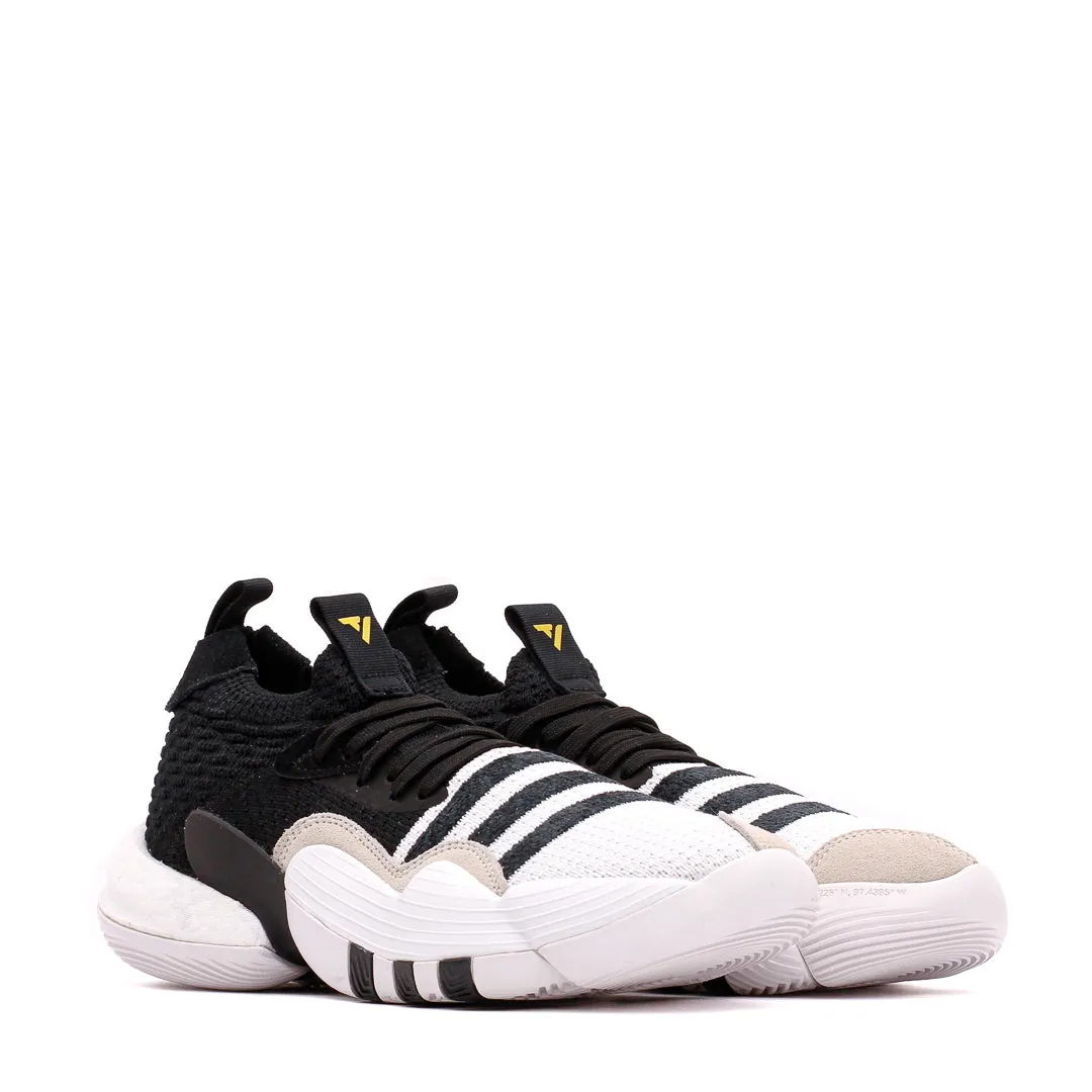 Adidas Basketball Men Trae Young 2 Black White H06477 Adaptive Flex Notches Asymmetric Lacing Structure