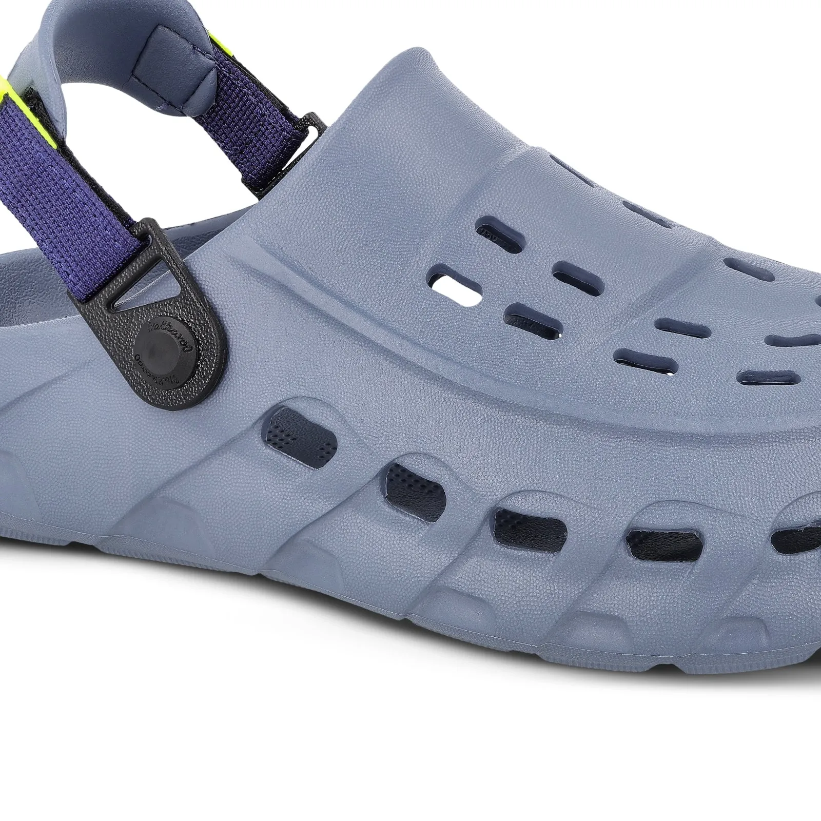 Men's Clogs  -  WC8814 Cool Grey Strap Design Non Slip Sole