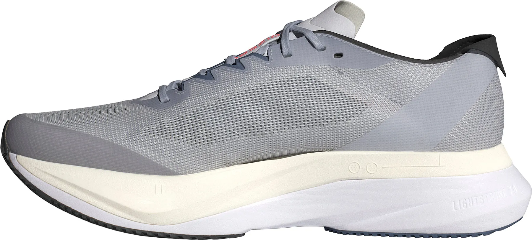 adidas Adizero Boston 12 Mens Running Shoes - Grey Fire Red Business Mode