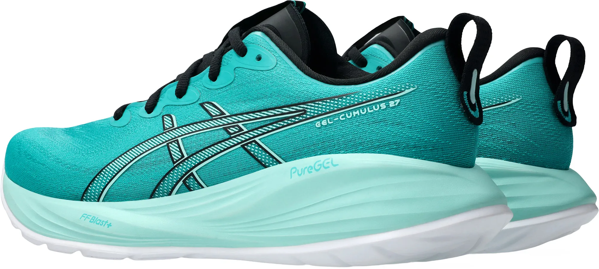 Asics Gel Cumulus 27 Mens Running Shoes - Green Comfort footbed