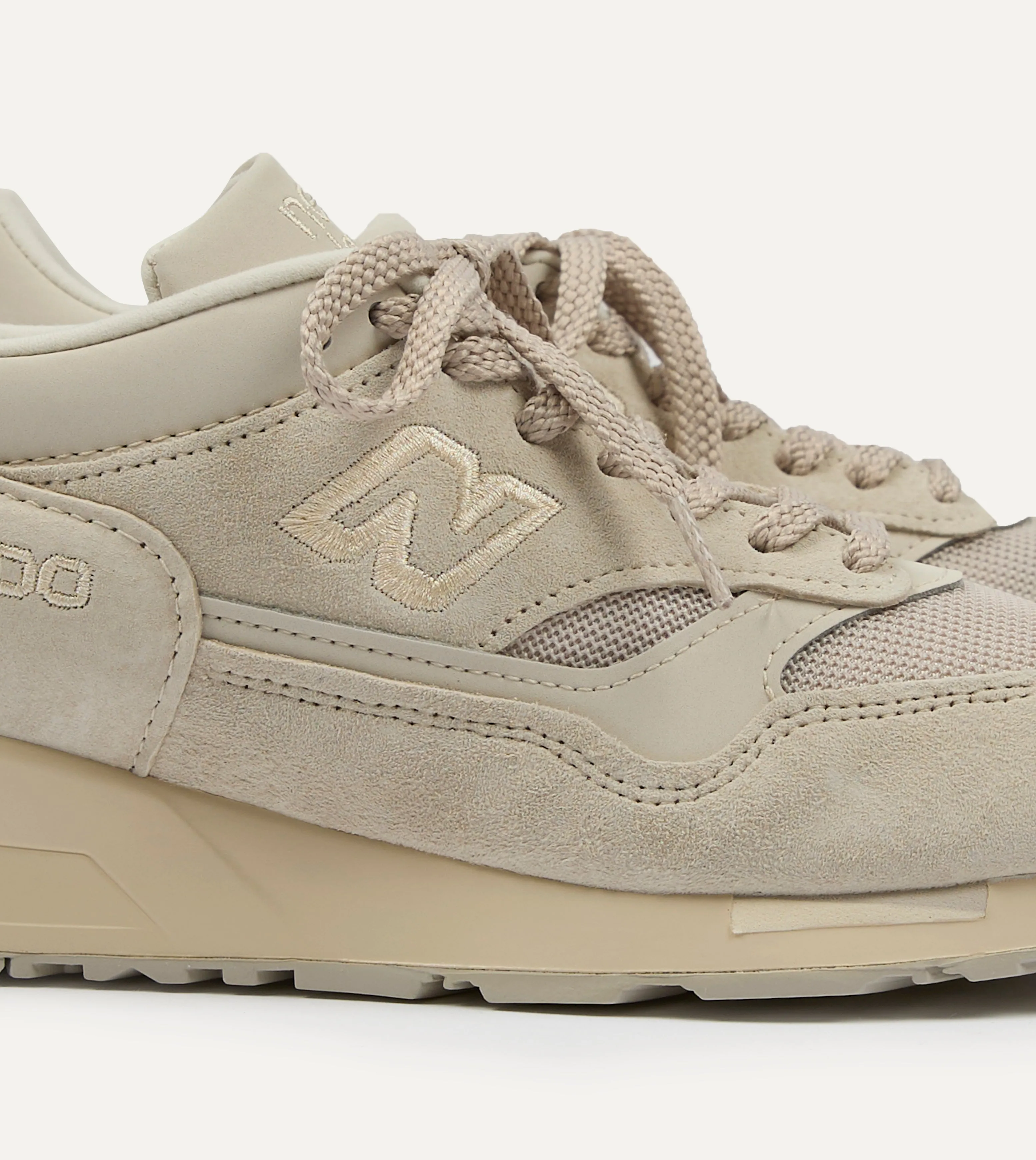 Step Tall New Balance 'Elevated Essentials' Birch Putty Made in UK 1500 Trainers