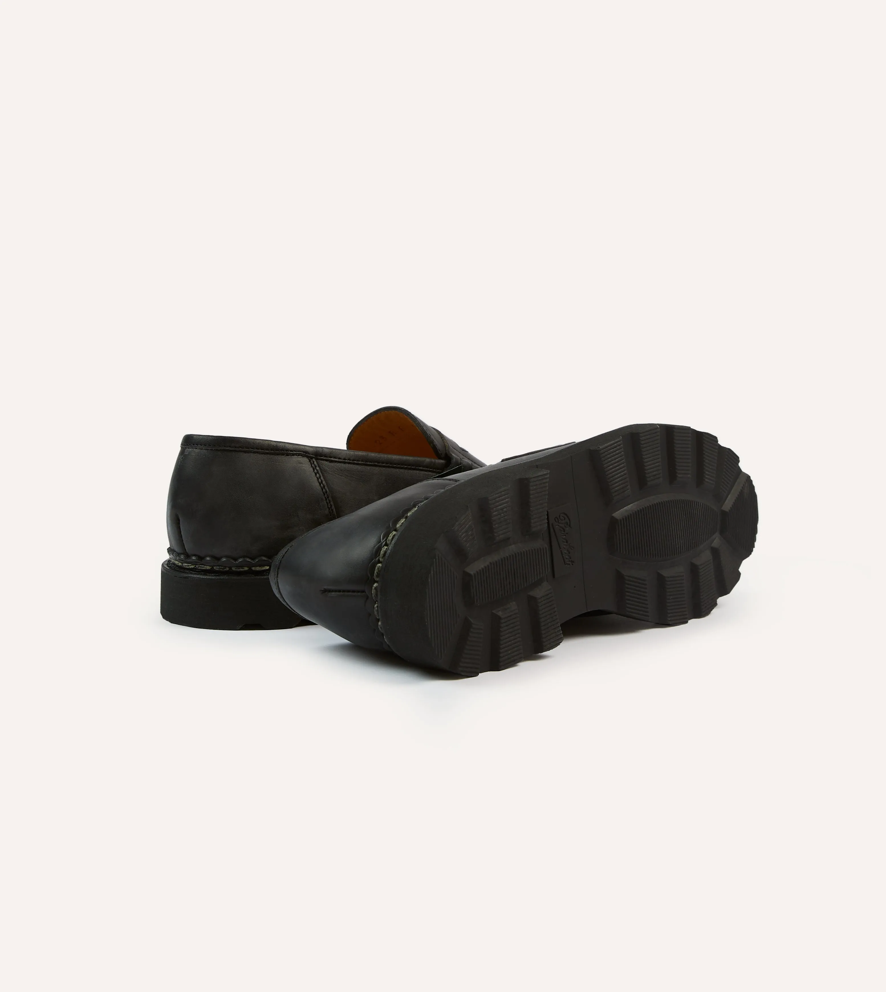 Swim Edge Paraboot Reims Black Leather Loafer