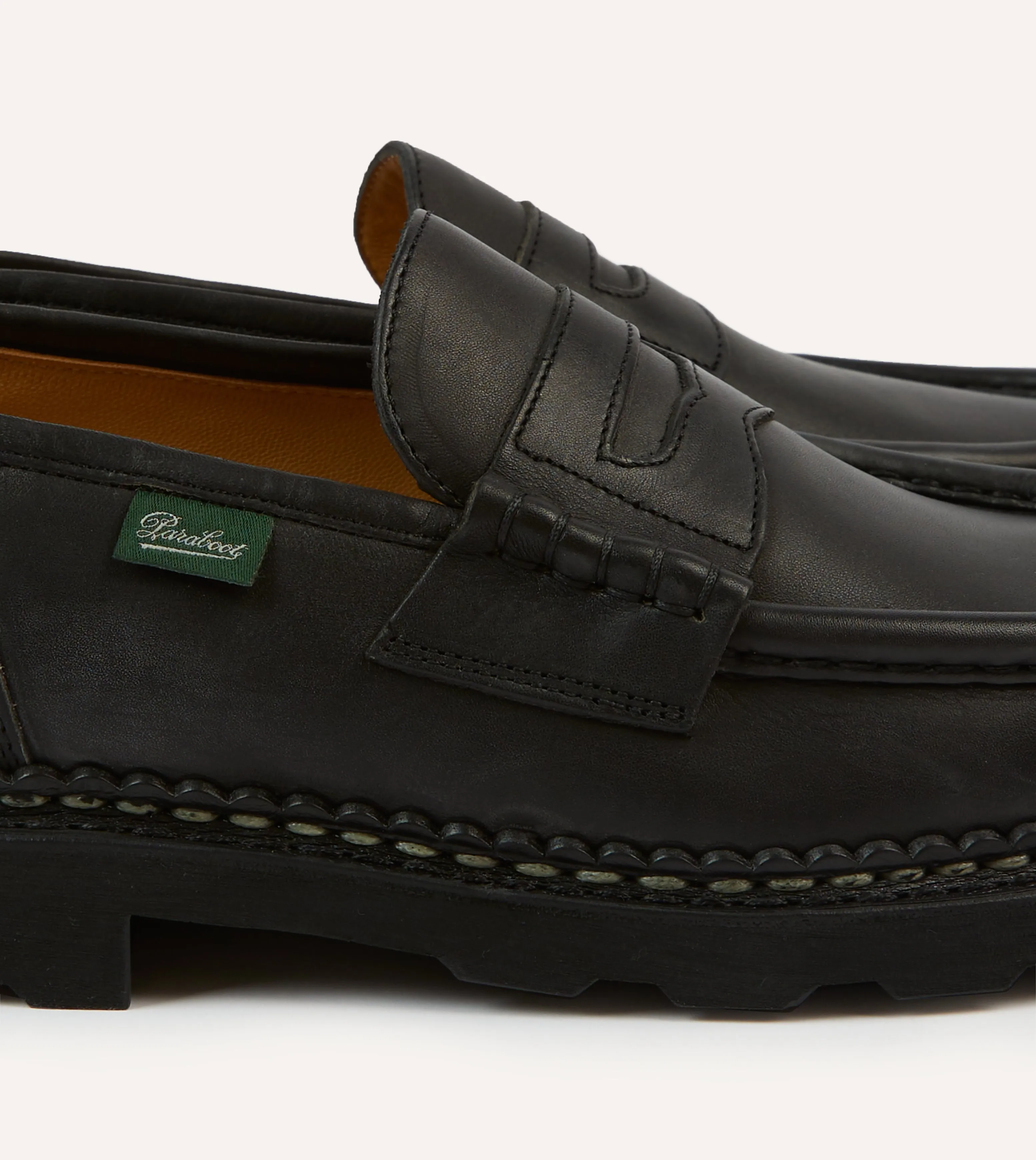 Paraboot Reims Black Leather Loafer Airy Design Year long