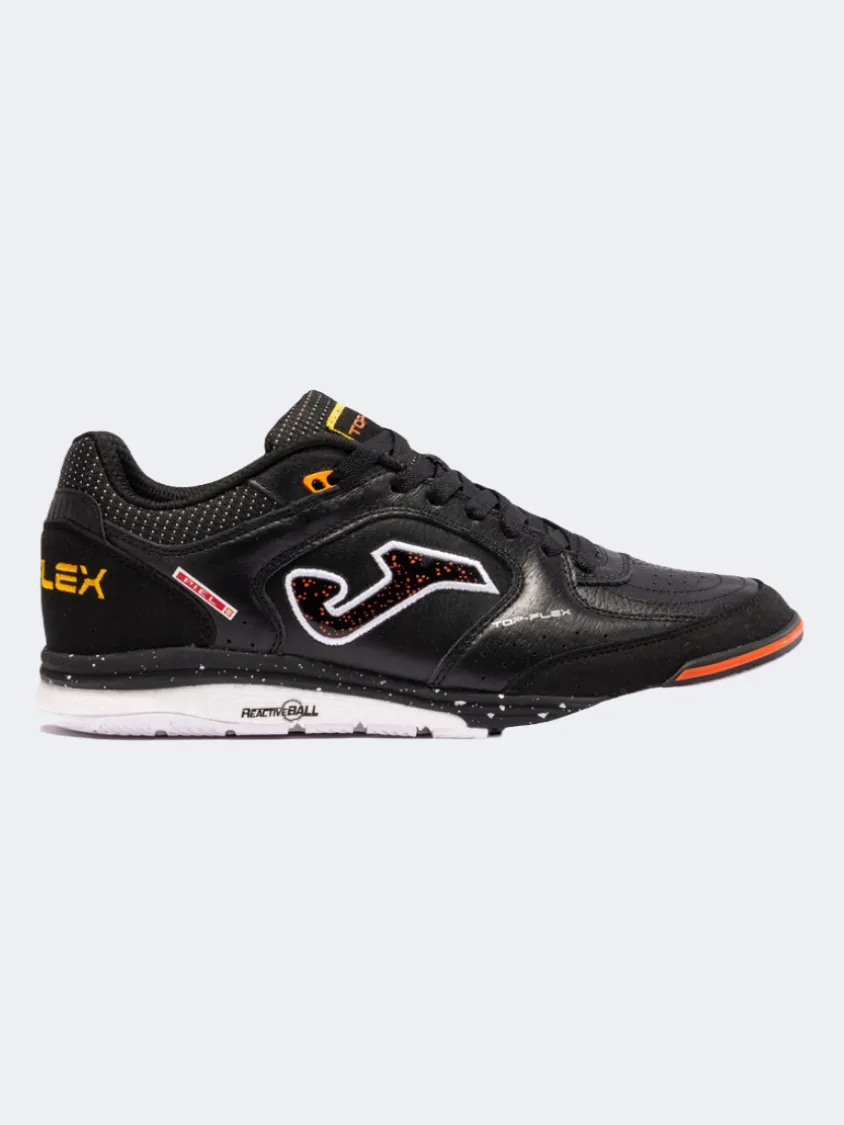 Grip Fit Game Spirit Joma Top Flex Rebound 2401 Indoor Men Football Shoes Black/White