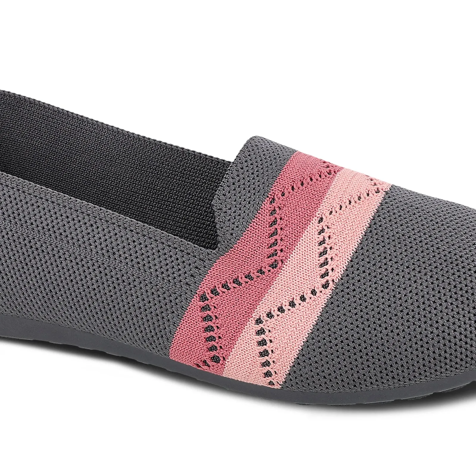 Stretchable Slip On Women's Belly shoe - WC4999 Grey