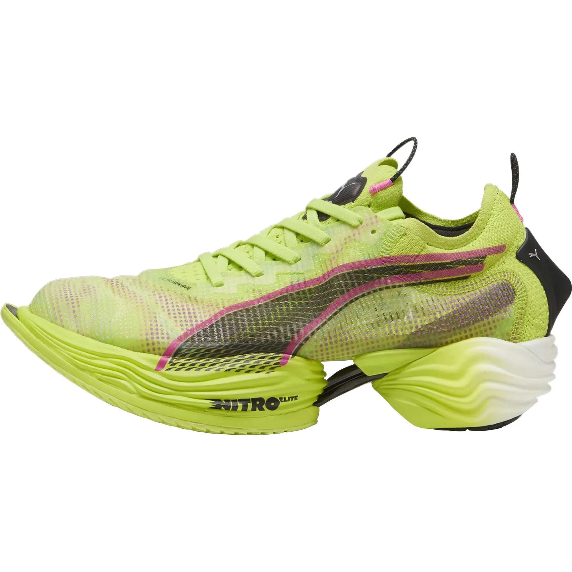 Puma Fast-R Nitro Elite 2 Mens Running Shoes - Green Wide Base
