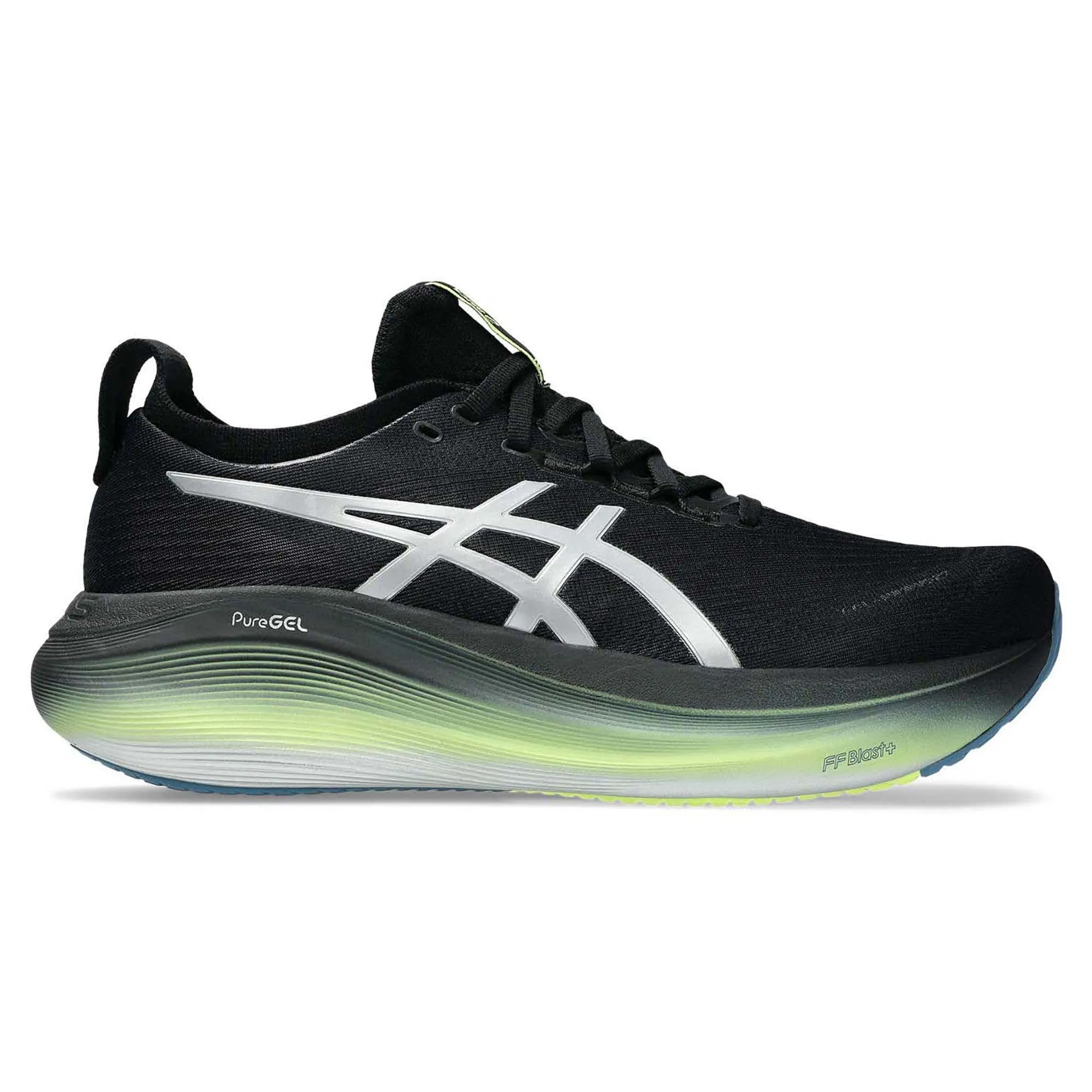 Gel-Nimbus 27 Luxe Men's Running Shoes running during a thunderstorm