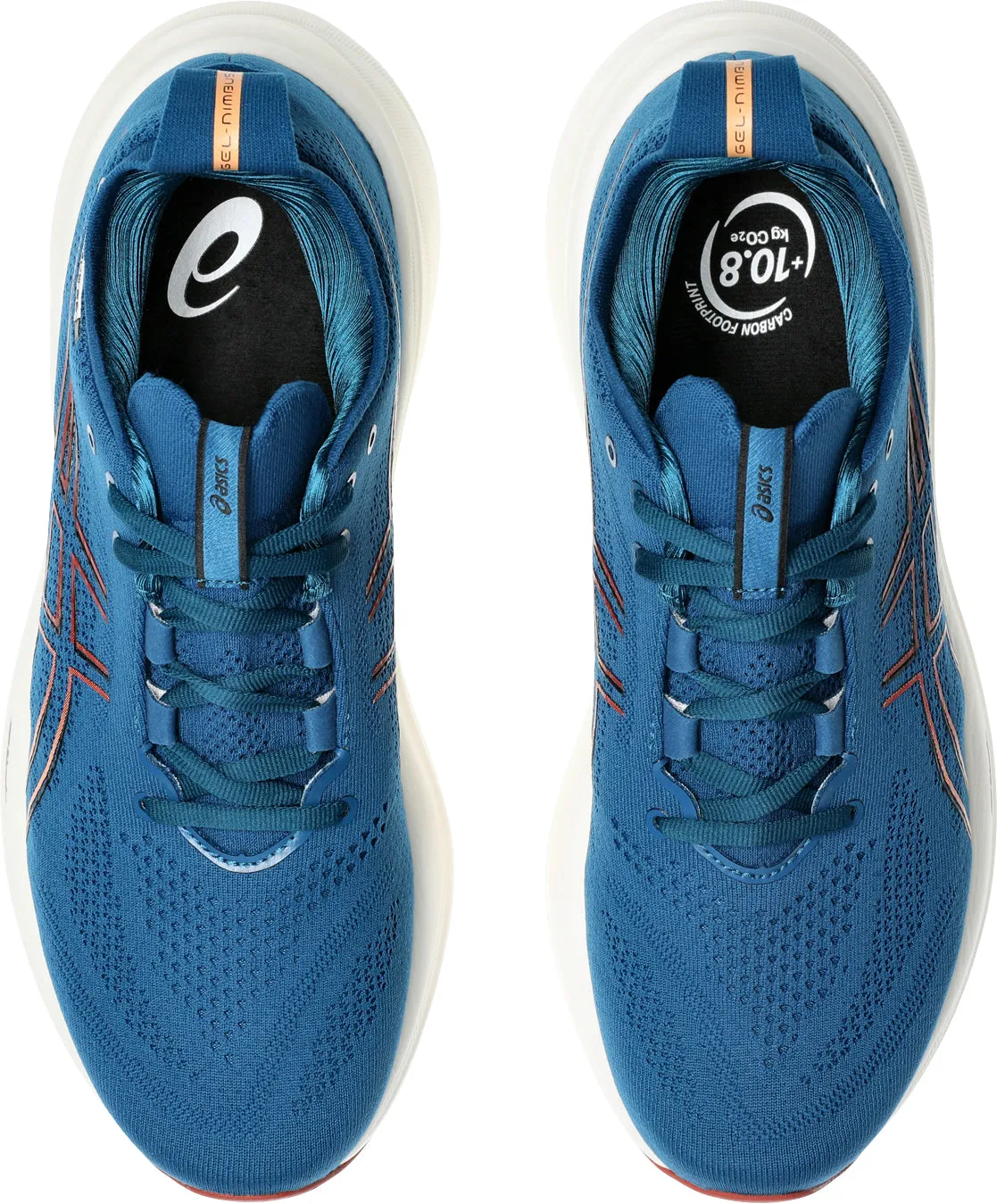 Ultra Light Airport Travel French Soft Asics Gel Nimbus 26 Mens Running Shoes - Navy