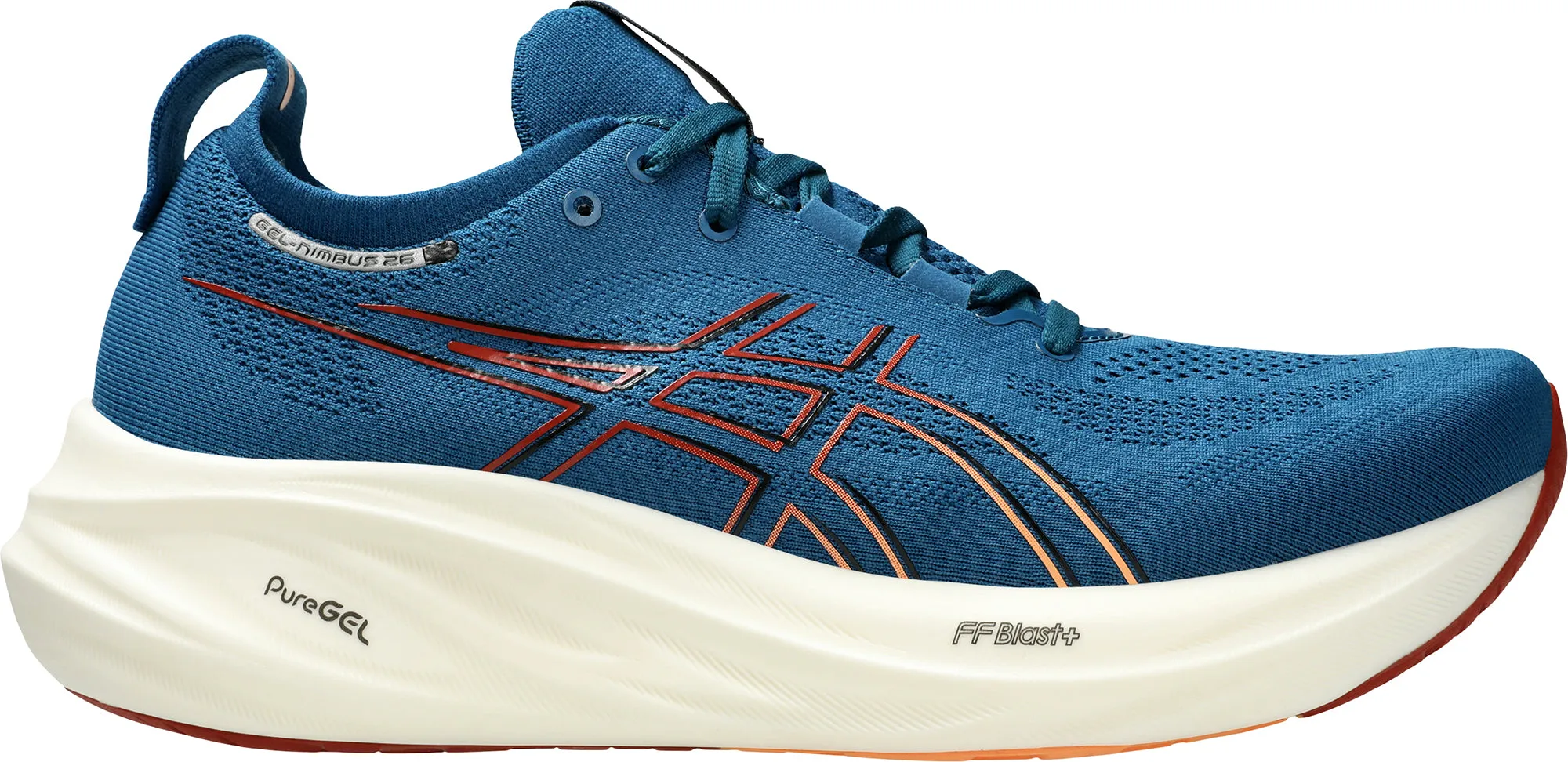 Asics Gel Nimbus 26 Mens Running Shoes - Navy Rain Safe