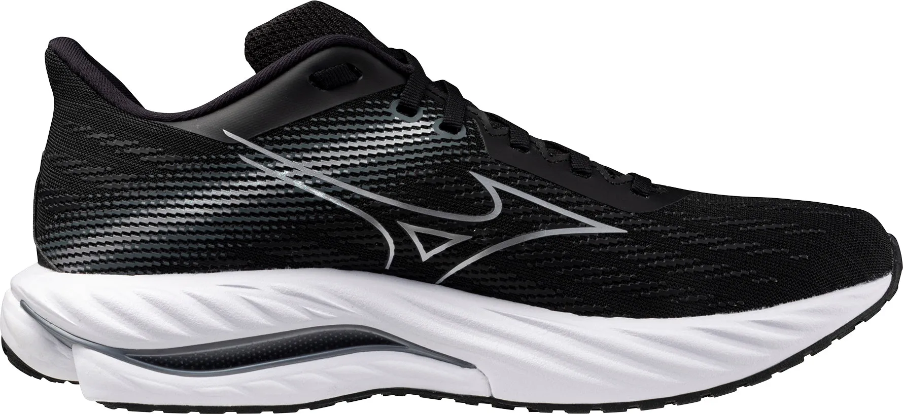 Feather Light Modern Commuters Mizuno Wave Inspire 21 WIDE FIT (2E) Mens Running Shoes - Black