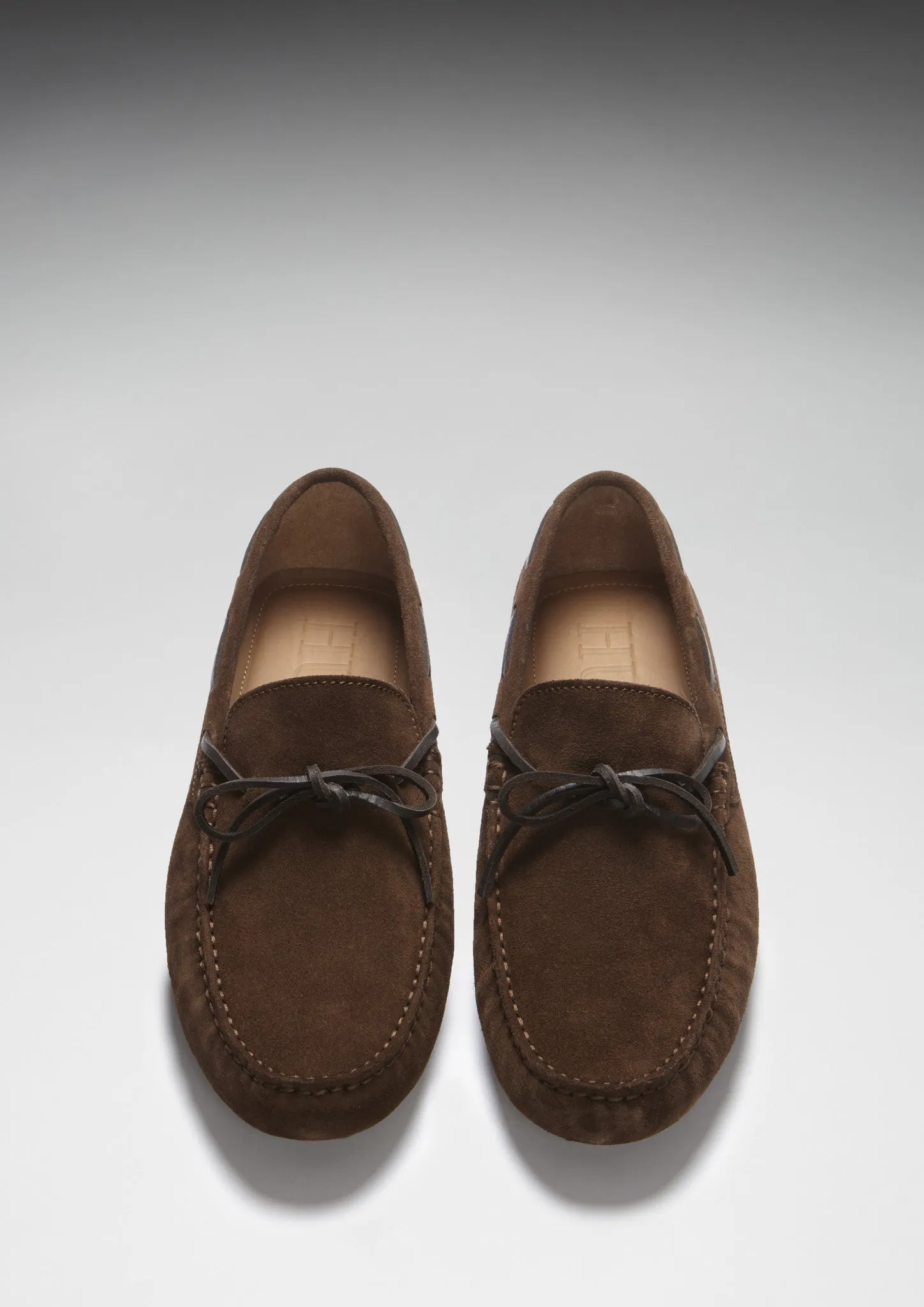Supportive Design Casual Footwear Fit Laced Driving Loafers, brown suede