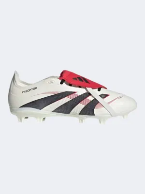 street soccer Adidas Predator League Fold Over Tongue Men Football Shoes White/Black/Ruby