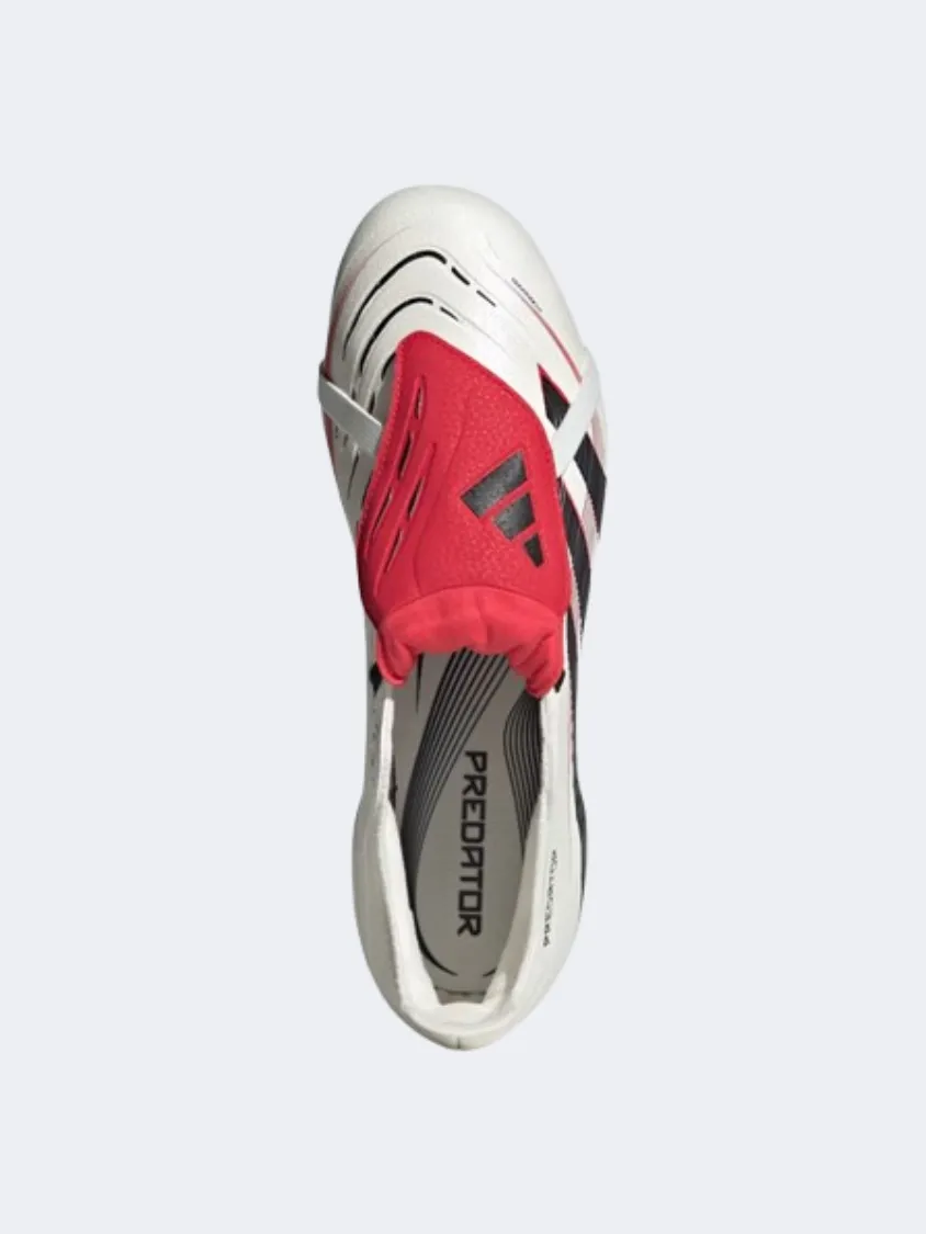 Weekend Sport Adidas Predator League Fold Over Tongue Men Football Shoes White/Black/Ruby