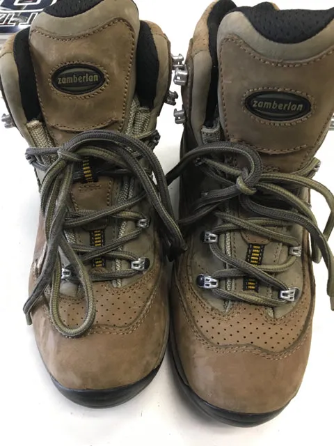 Used Zamberlan Light Brown Mens 8 Hiking Boots Water Safe
