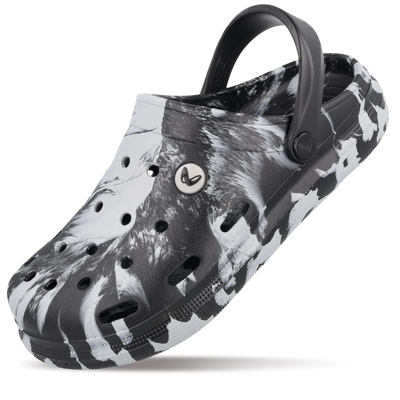 Comfortable Adventure Shoes Grab And Go Men's Clogs  -  WC8778 Grey Black