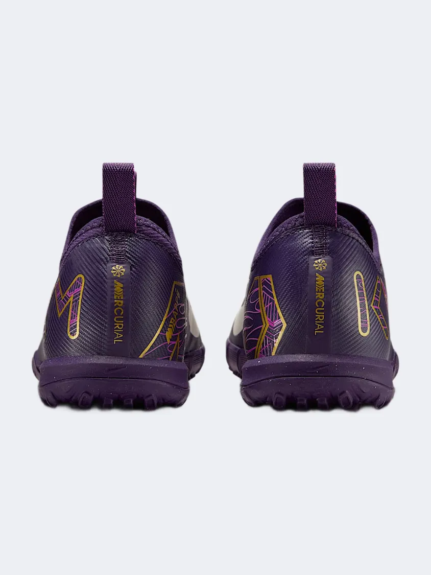 Grass Grip Quick Jump Nike Jr. Mercurial Vapor 16 Academy Kylian Mbappe Fg Gs-Unisex Football Shoes Purple/Ivory