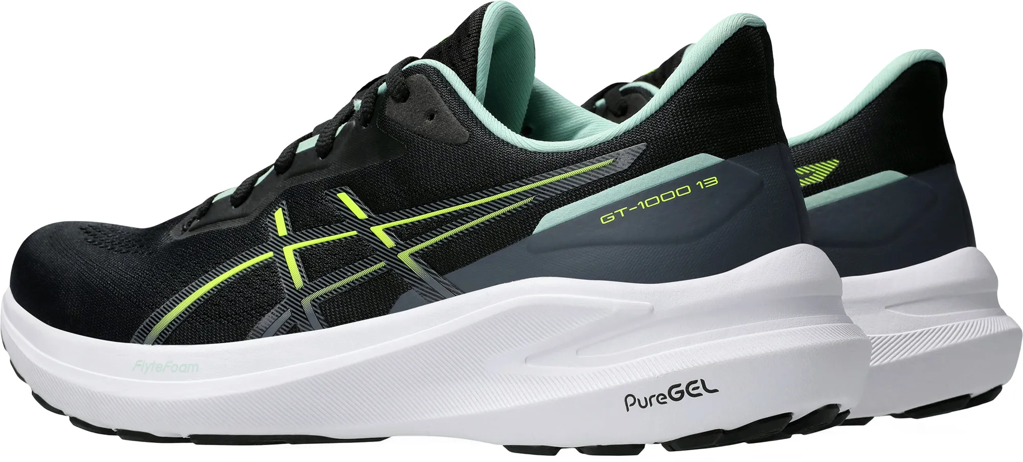 Height Plus Asics GT 1000 13 Mens Running Shoes - Black