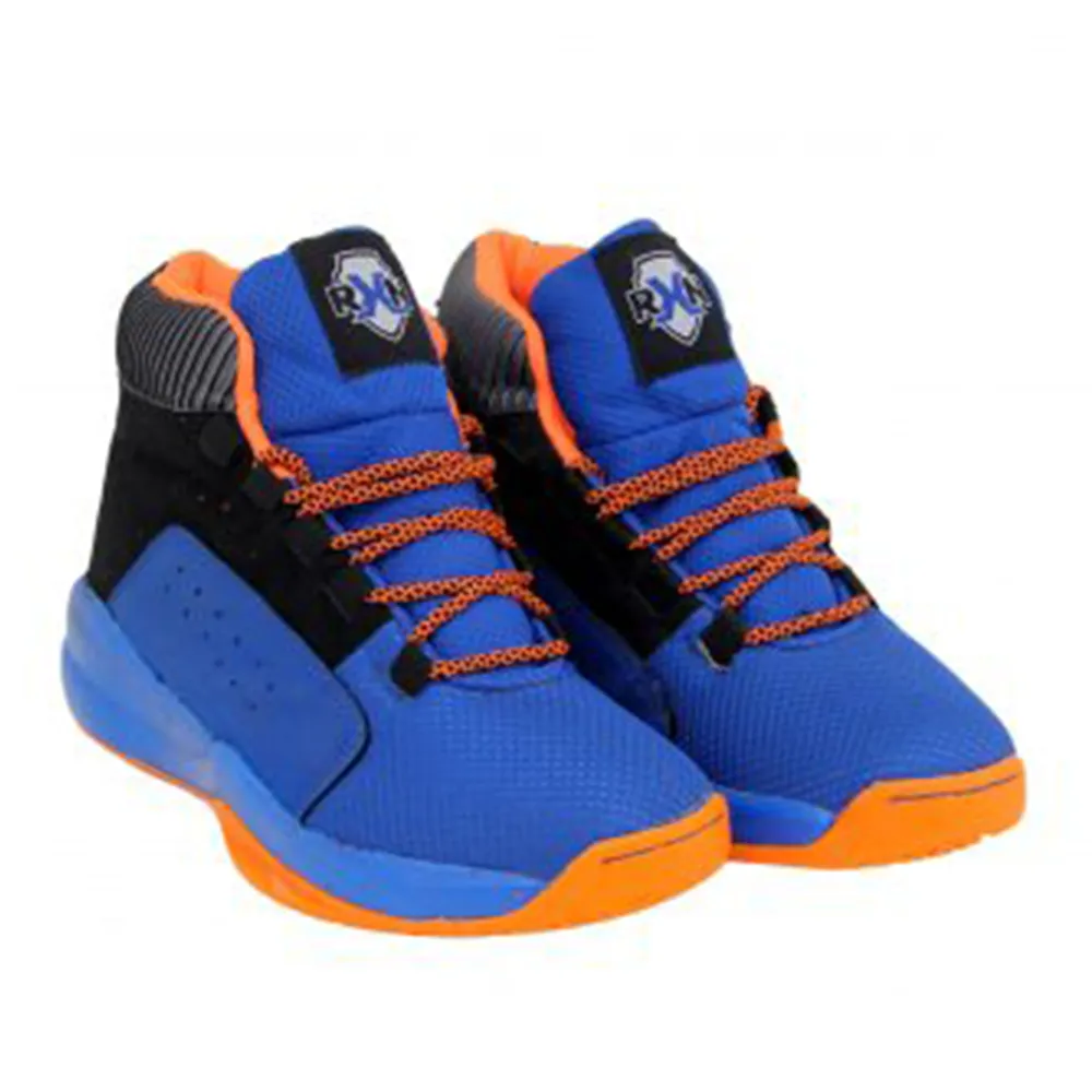padded collar comfort Sneakers Smooth Soles RXN Alley-Oop Basketball Shoes (Blue/Black)