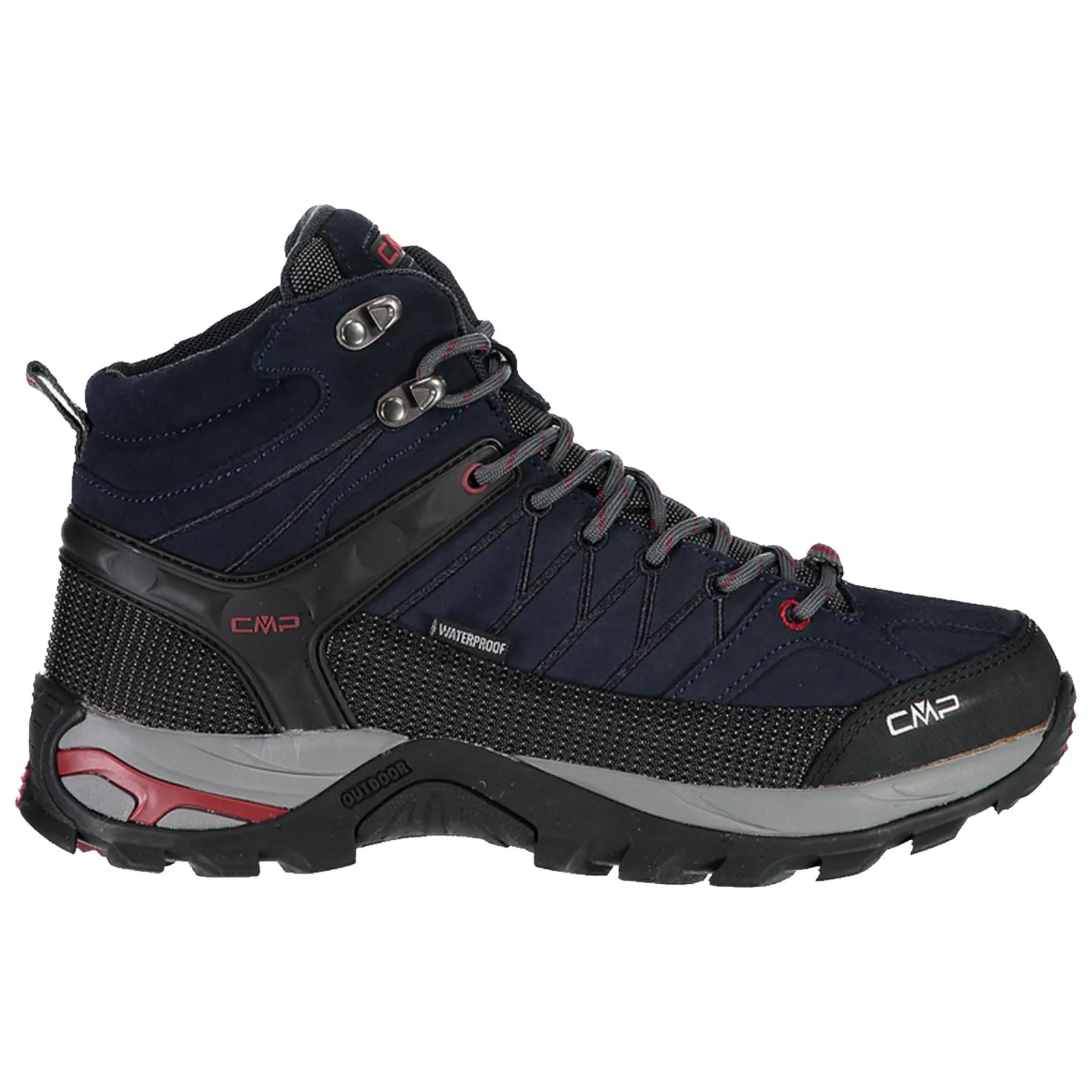 CMP Mens Rigel Waterproof Hiking Boots Fight Mode Lightweight Form Rainy Day
