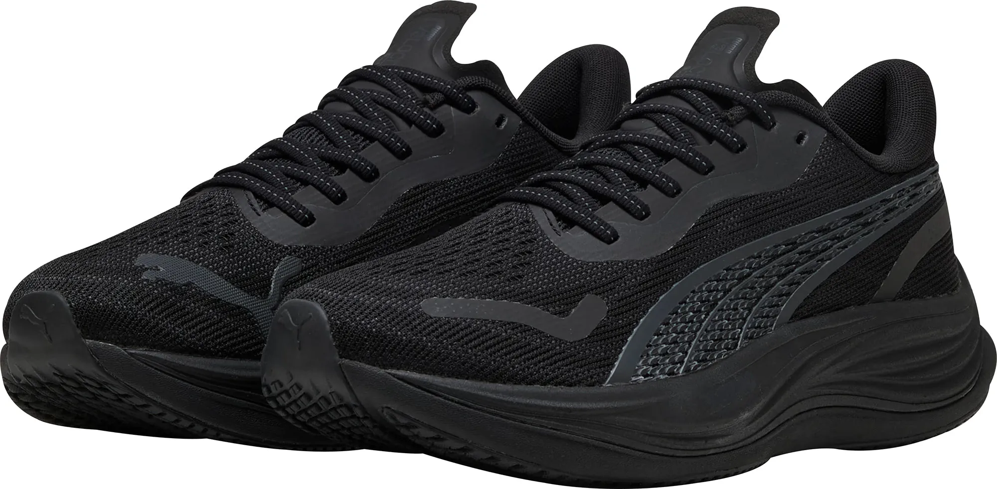 King Walk Dual Tone Puma Velocity Nitro 3 Mens Running Shoes - Black