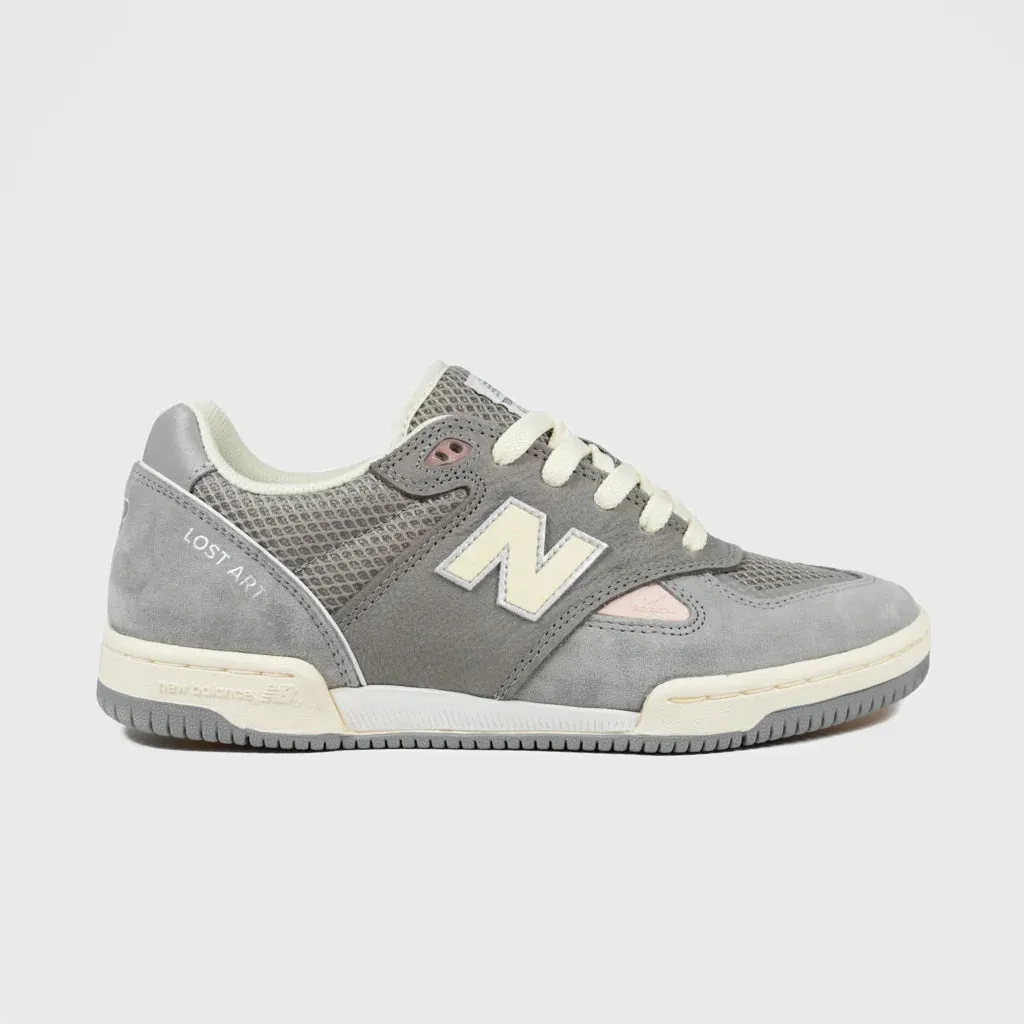 New Balance Numeric Tom Knox 600 X Lost Art Skateboard Shoes - Sea Salt / Grey On Board Fit