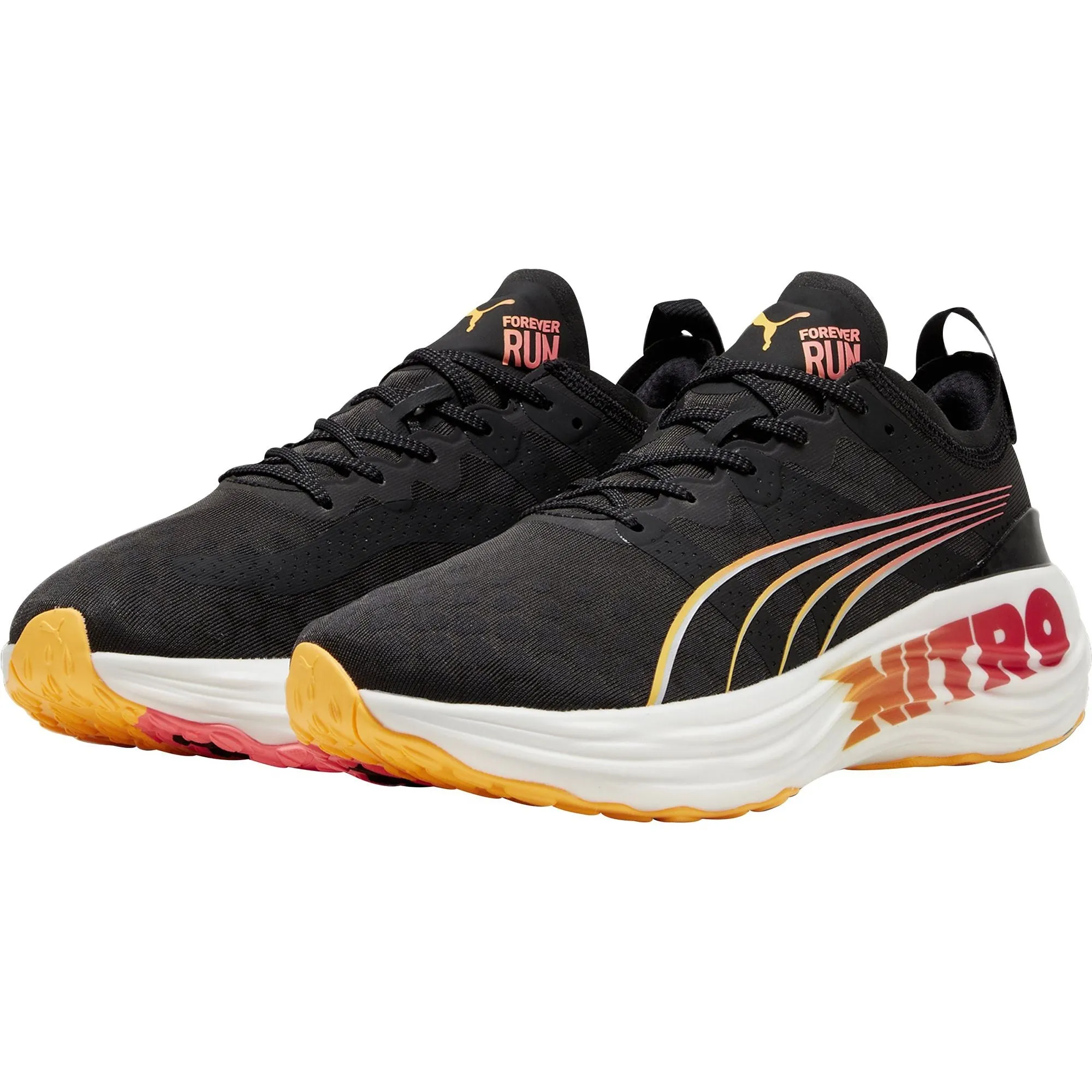Game Ready Mom Fit Puma ForeverRun Nitro Mens Running Shoes - Black
