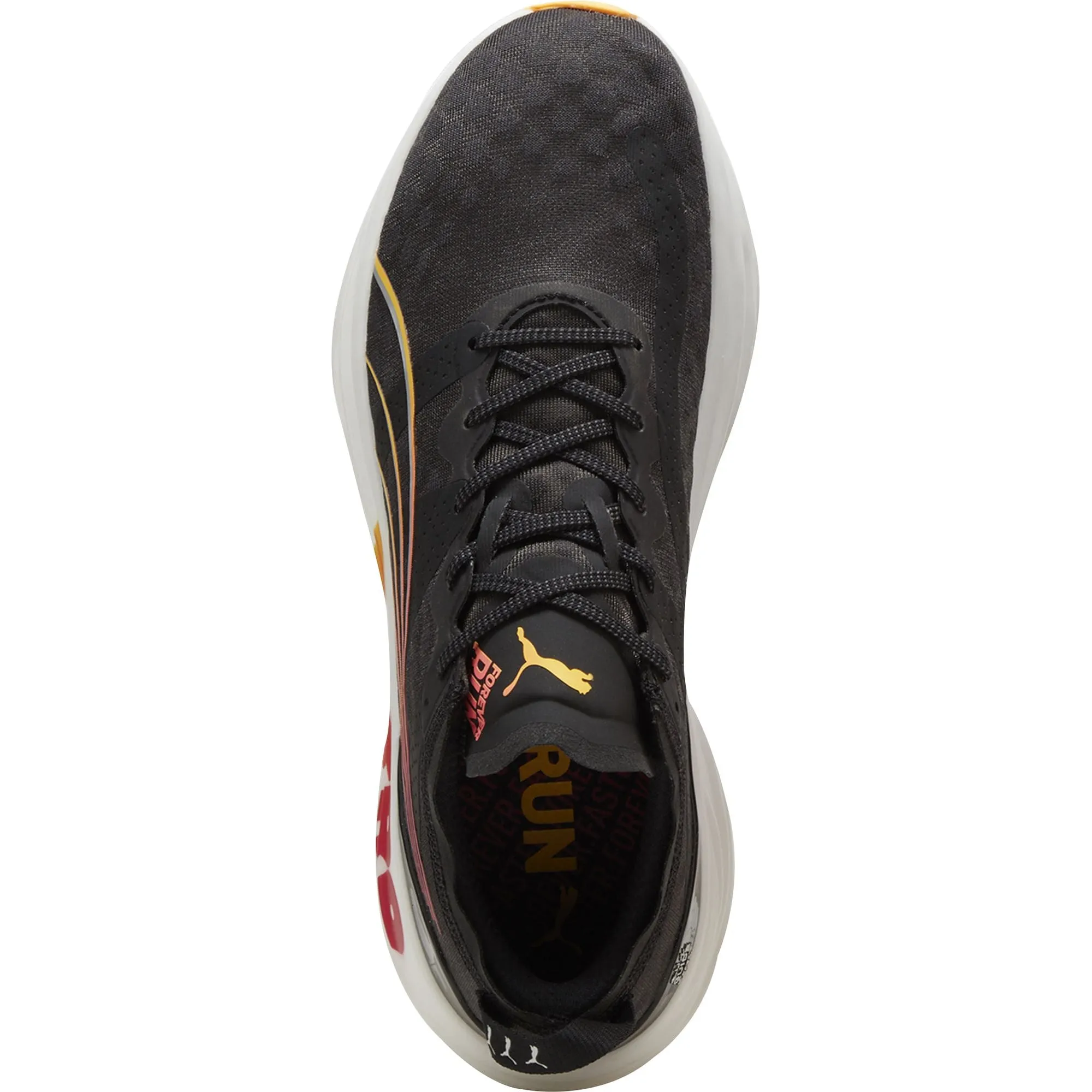 Cushioned Base Busy Professionals Puma ForeverRun Nitro Mens Running Shoes - Black