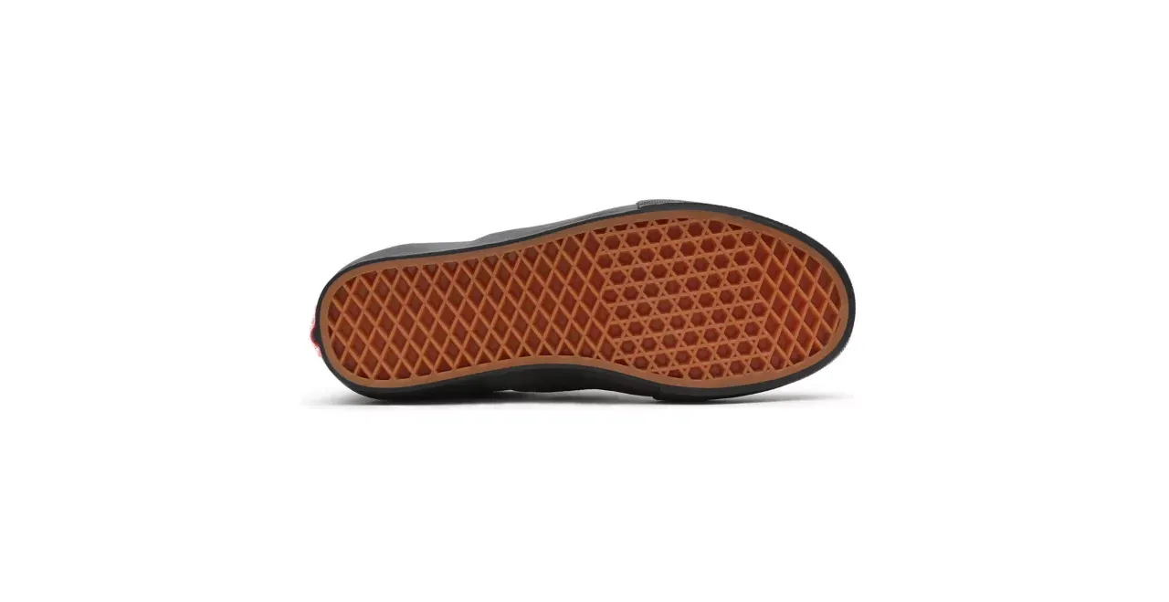 Padded Midsole Pace Support Vans Skate Slip-On Pro Skate Skateboarding Shoes - Black/Black (Blackout)