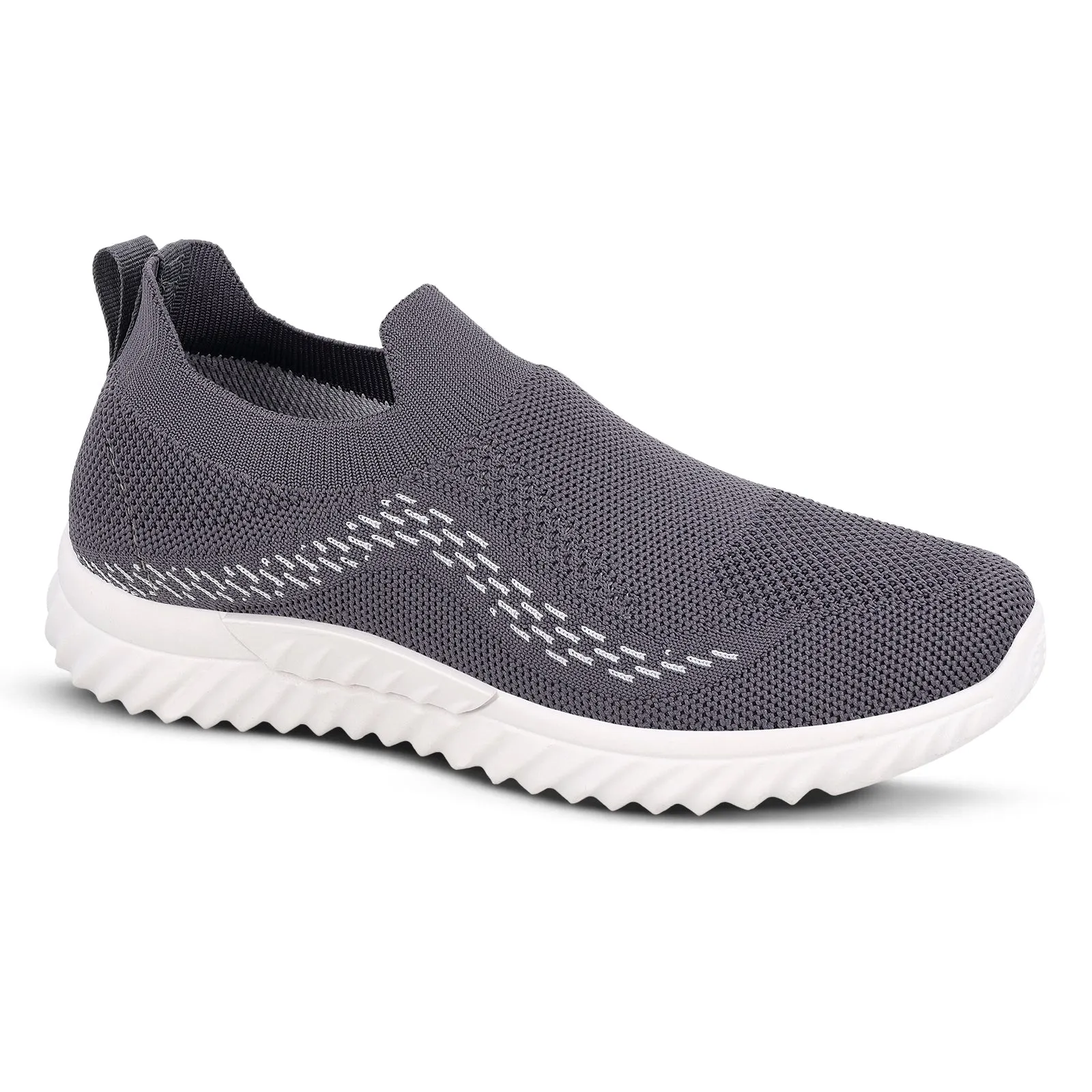 Comfortable Slip Fit Women's Slip-on Casual Shoes - WY3355 Grey