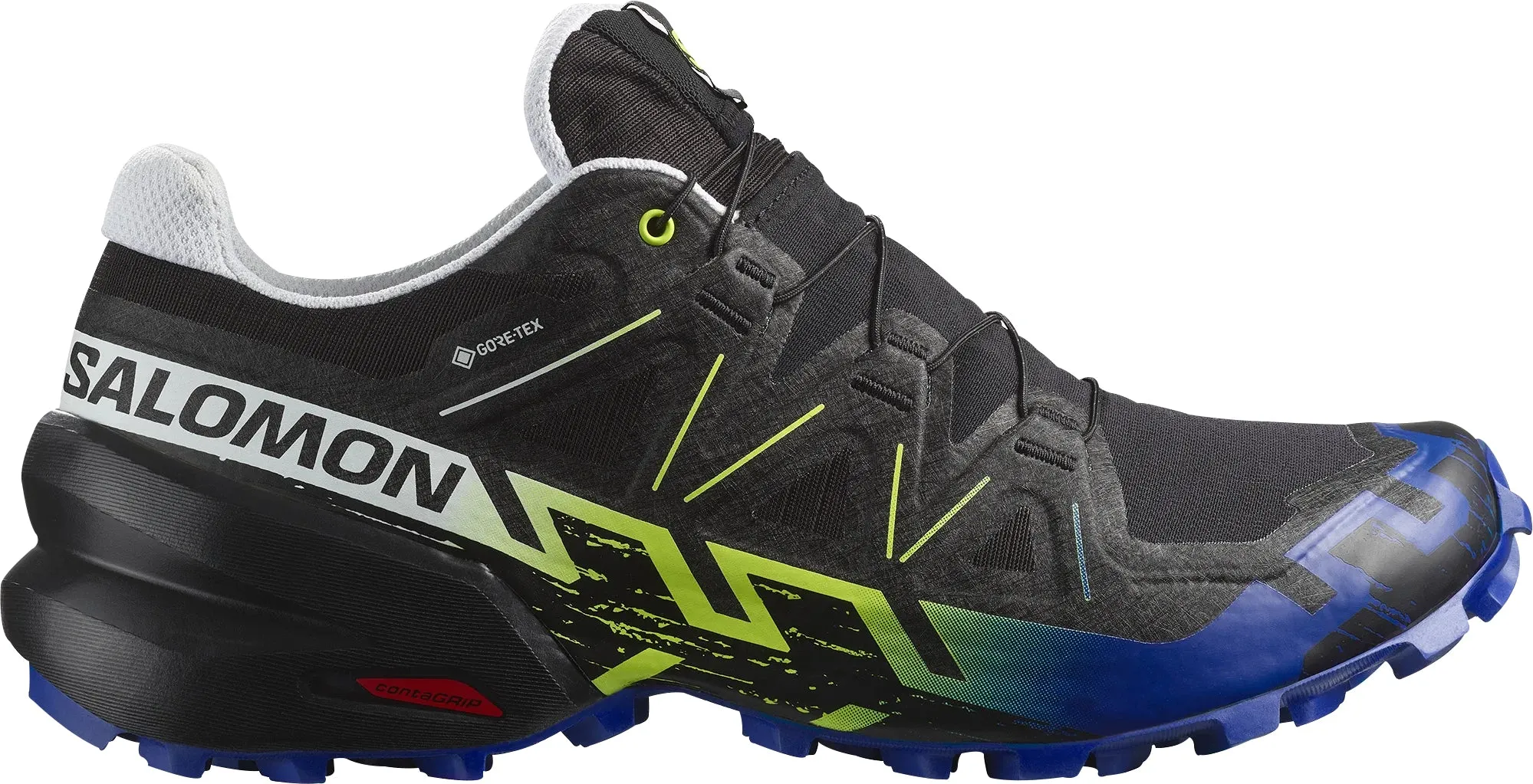 Ultra Light Airport Travel Salomon Speedcross 6 GORE-TEX Mens Trail Running Shoes - Black