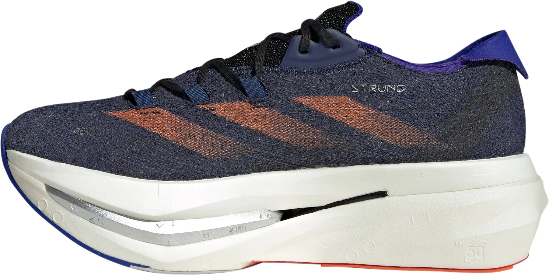 Comfortable Insole High Arch adidas Adizero Prime X 2.0 Strung Running Shoes - Blue