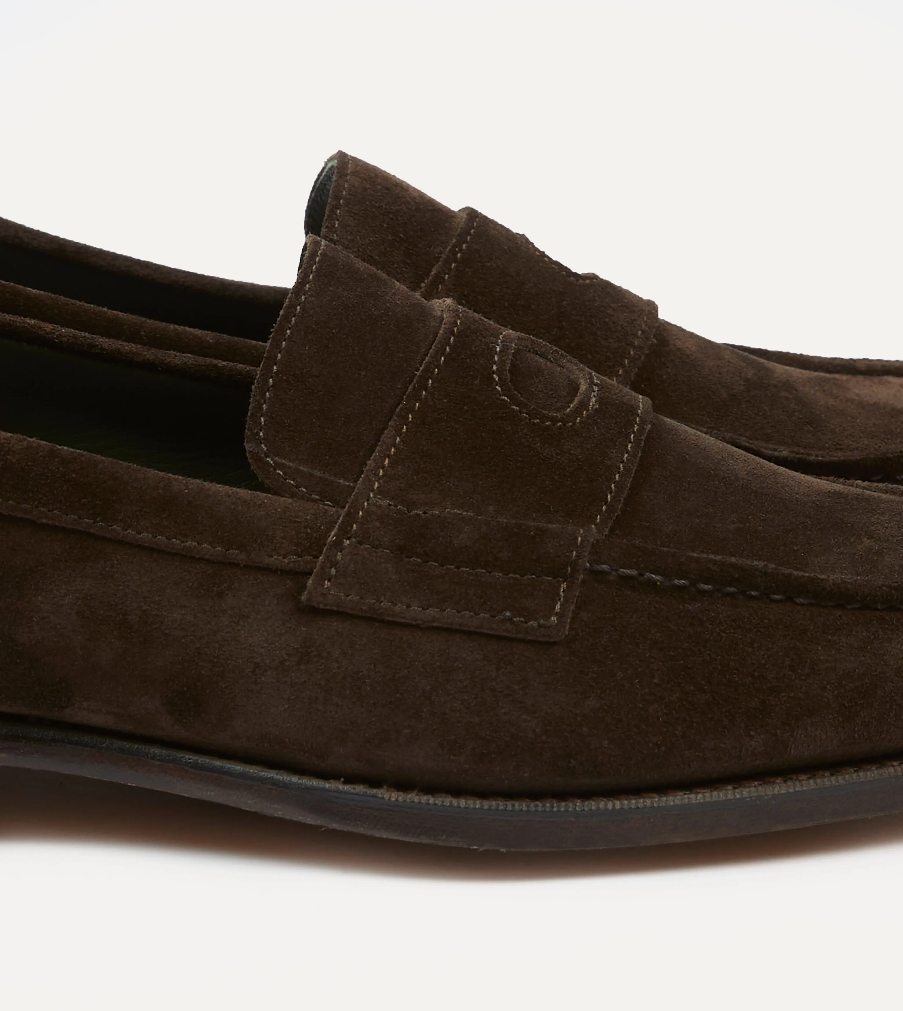 Week Easy Brown Suede Charles Mk II Goodyear Welted Penny Loafer