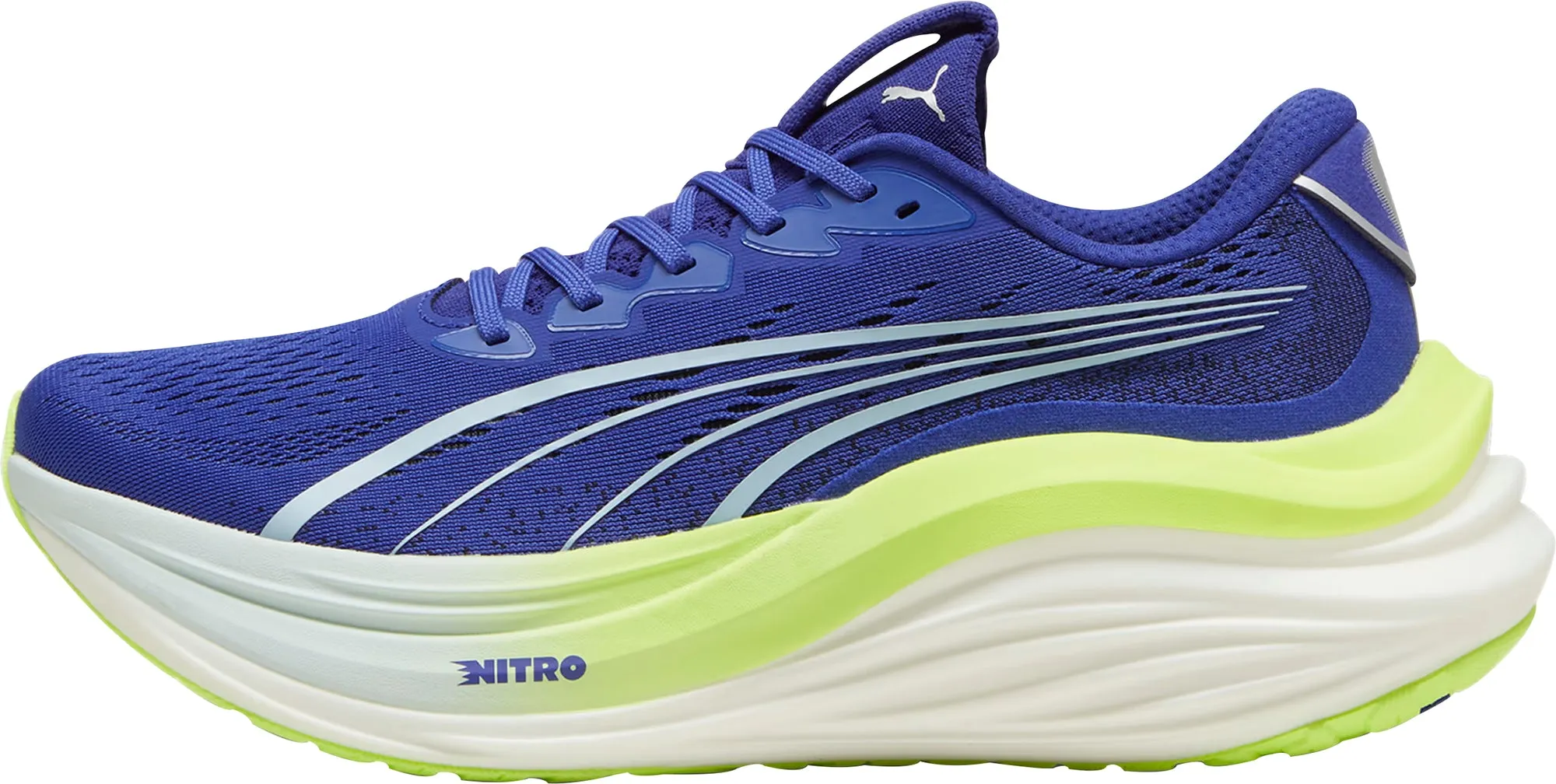 Firm Ground Durable Build Minimalist Fans Puma MagMax Nitro Mens Running Shoes - Blue