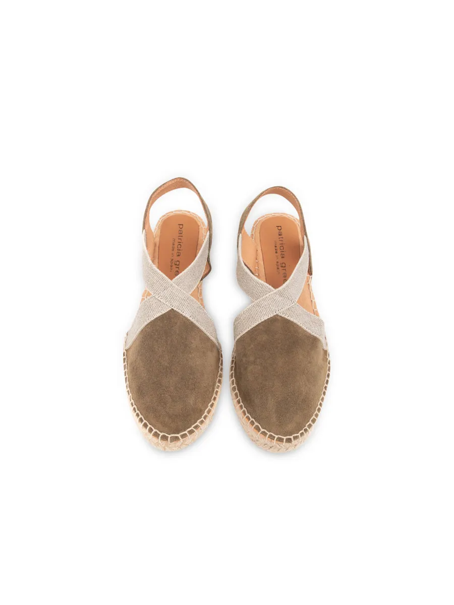 Grace Closed Toe Elastic Espadrille anti static Roam Free