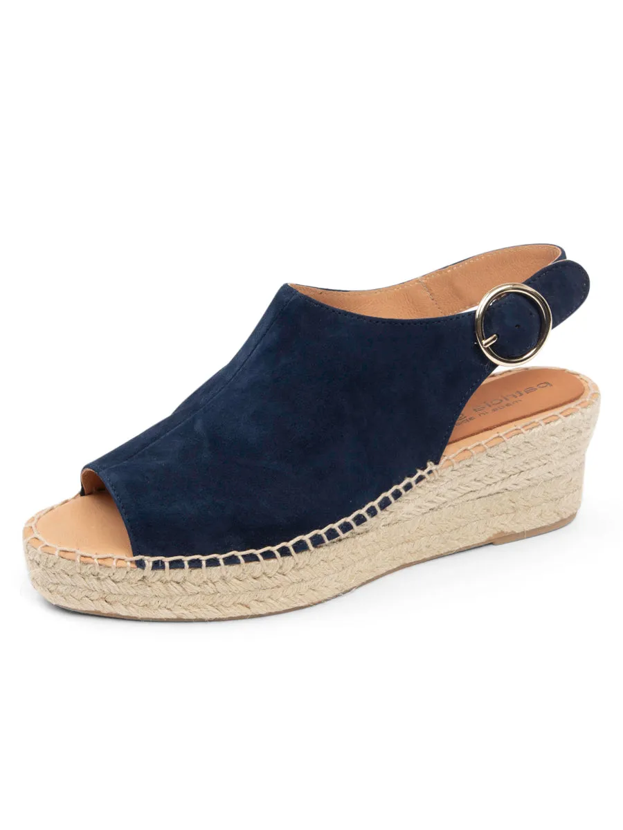 Path Stroll All Walks Stella Peep Toe Espadrille with Buckle