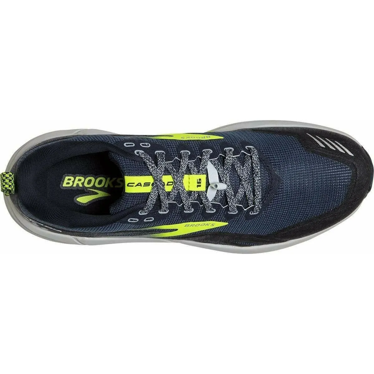 Core Support Brooks Cascadia 16 Mens Trail Running Shoes - Grey