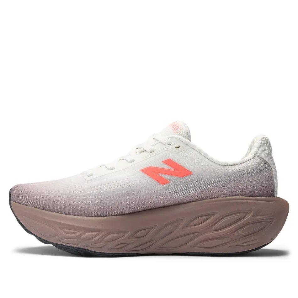 Enhanced grip New Balance Women's 1080 v14 Running Shoes in Earth Shadow/Reflection/Urgent Red AW25