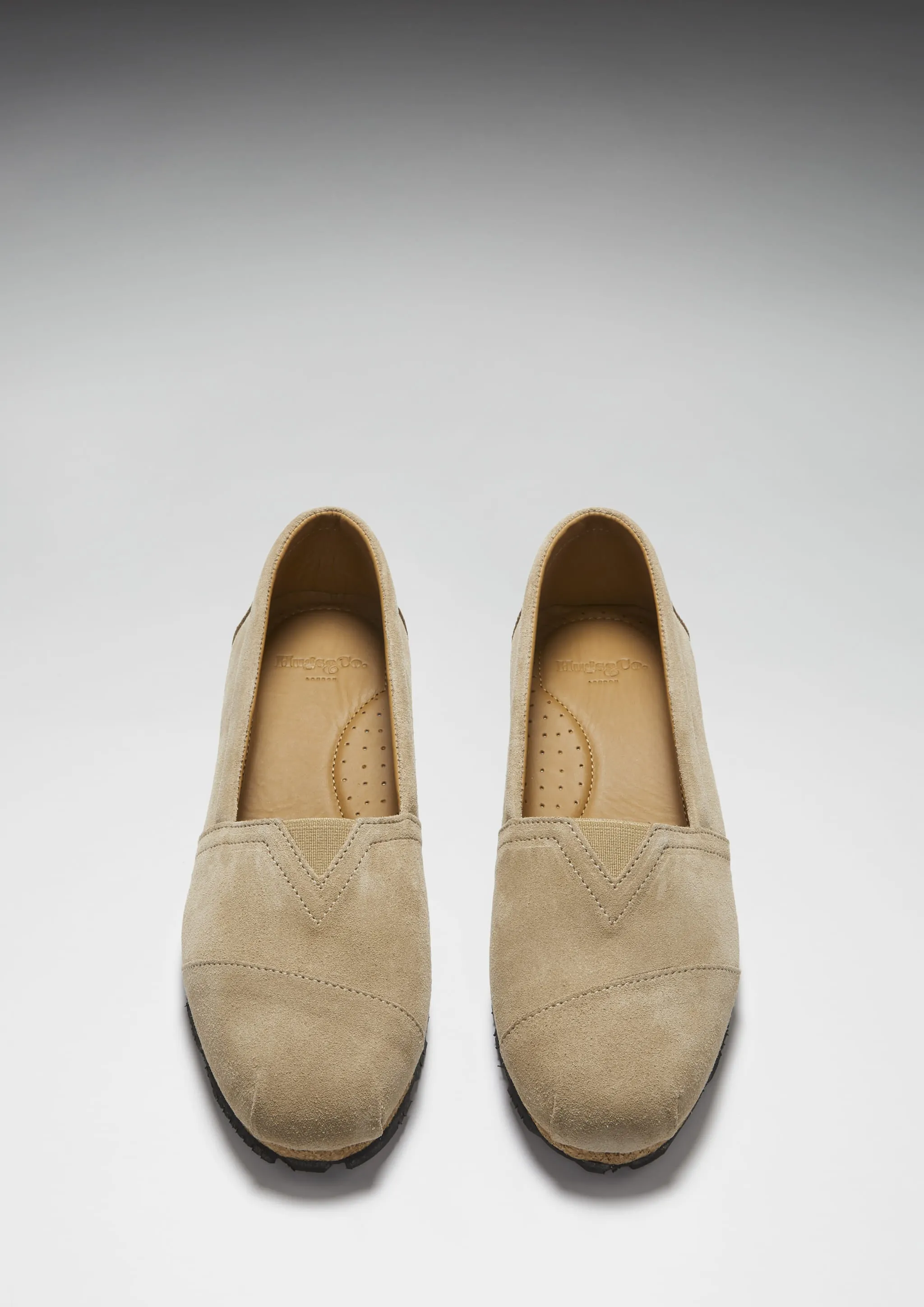TPU sole Clean Line Women's Chukka Espadrilles, taupe suede