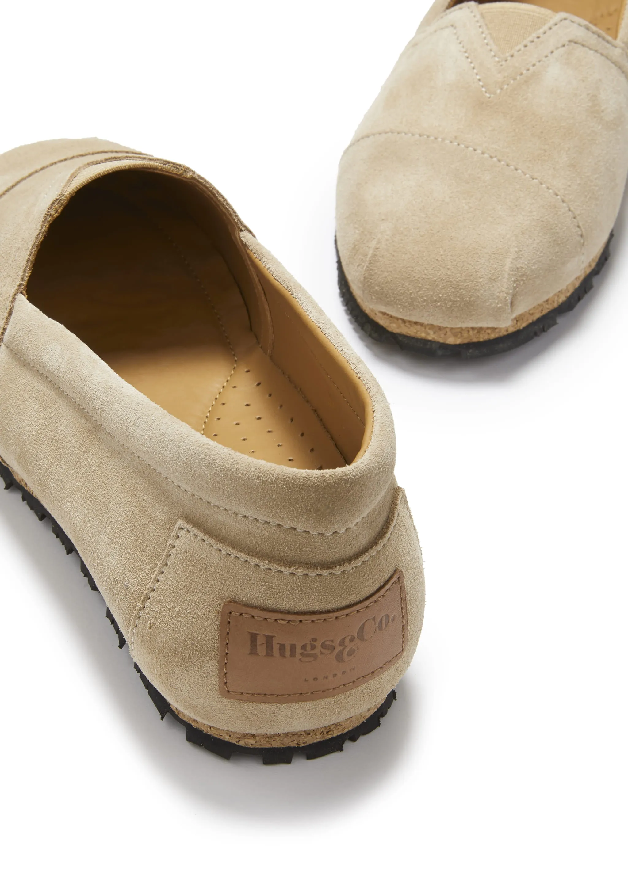 Women's Chukka Espadrilles, taupe suede Casual Day Sporty Edge