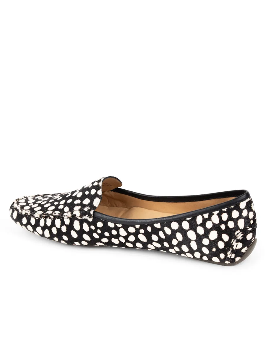 Jillian Driving Moccasin in Haircalf Bounce Edge