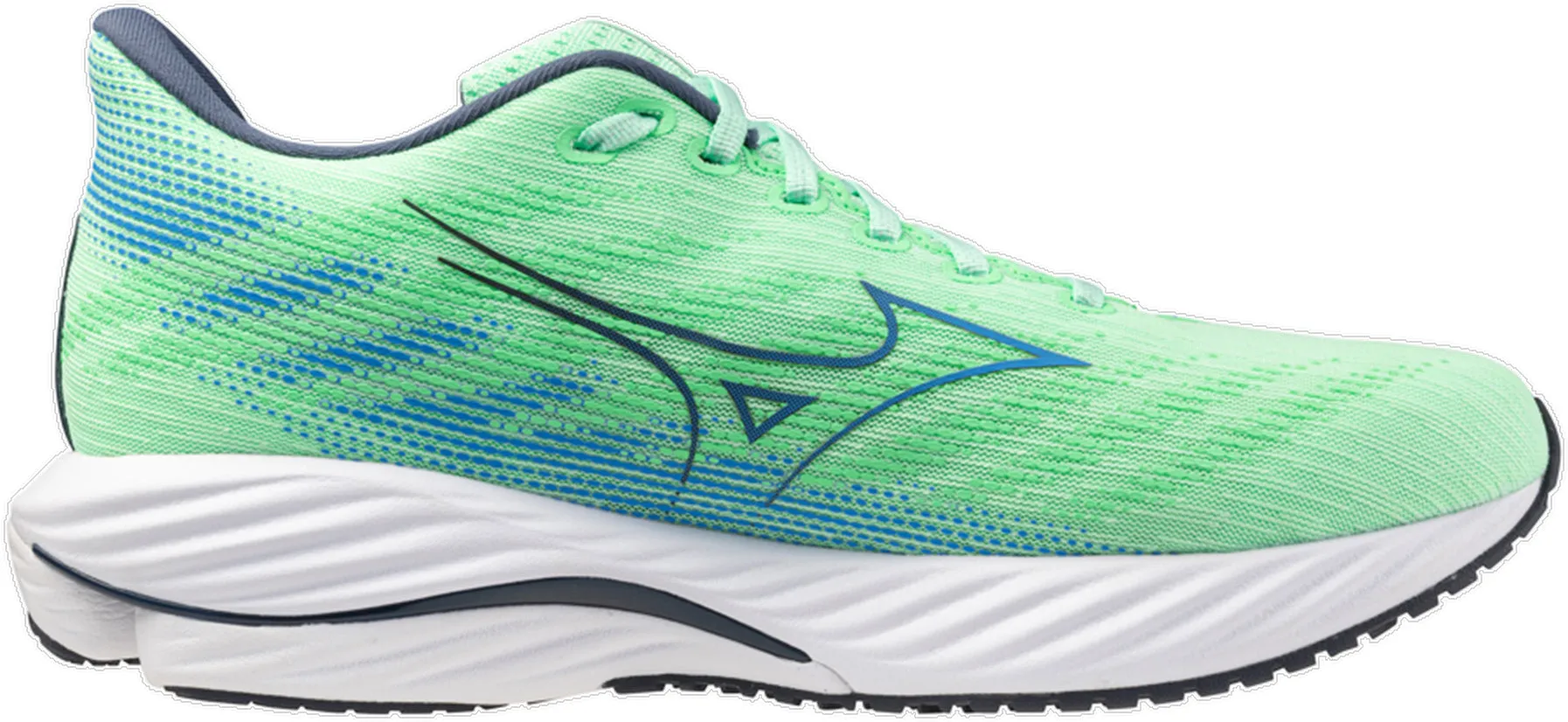 Mizuno Wave Rider 28 Mens Running Shoes - Green Urban Style Easy Flow