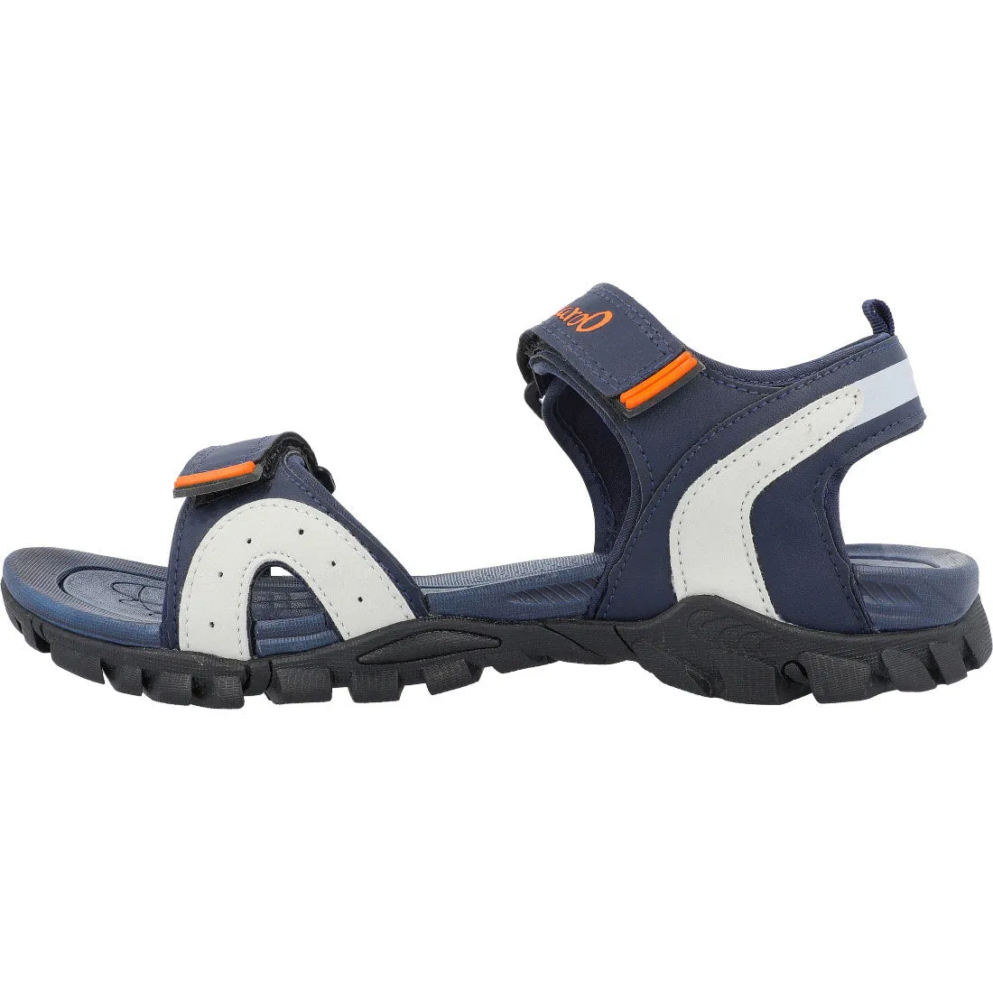 Gel Insole Boho Mood Walkaroo Men Strappy Floater Sandals  - XC4671 Blue