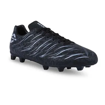 NIVIA Carbonite 6.0 Football Shoes for Men (Black) Quick Lateral
