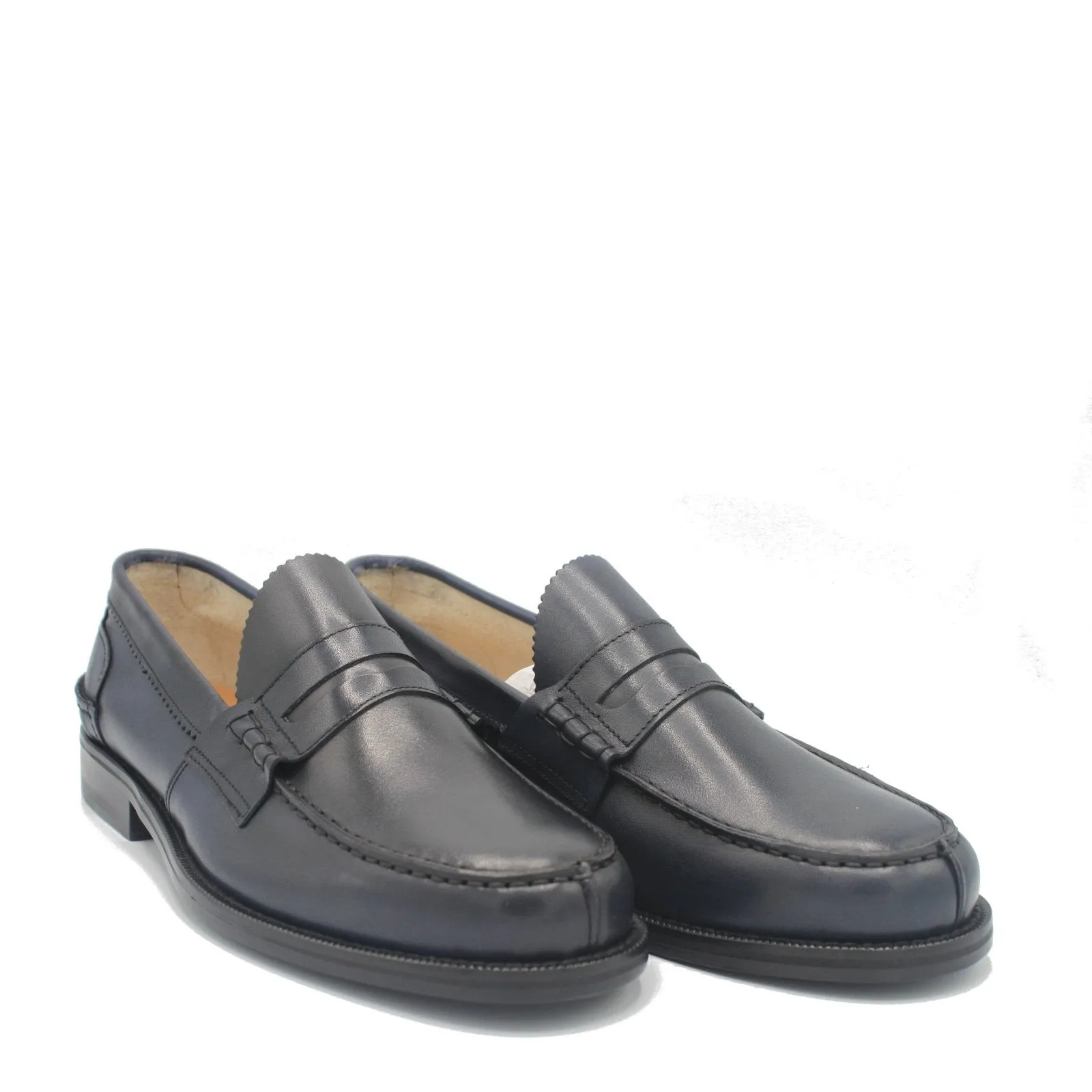Trendy Slip-on Footwear Lightweight Fit PENNY LOAFER BLUE LEATHER