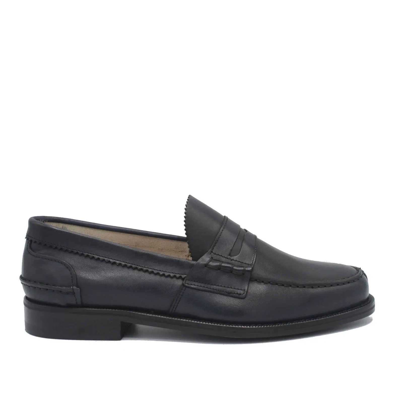 PENNY LOAFER BLUE LEATHER Path Free Executive Style